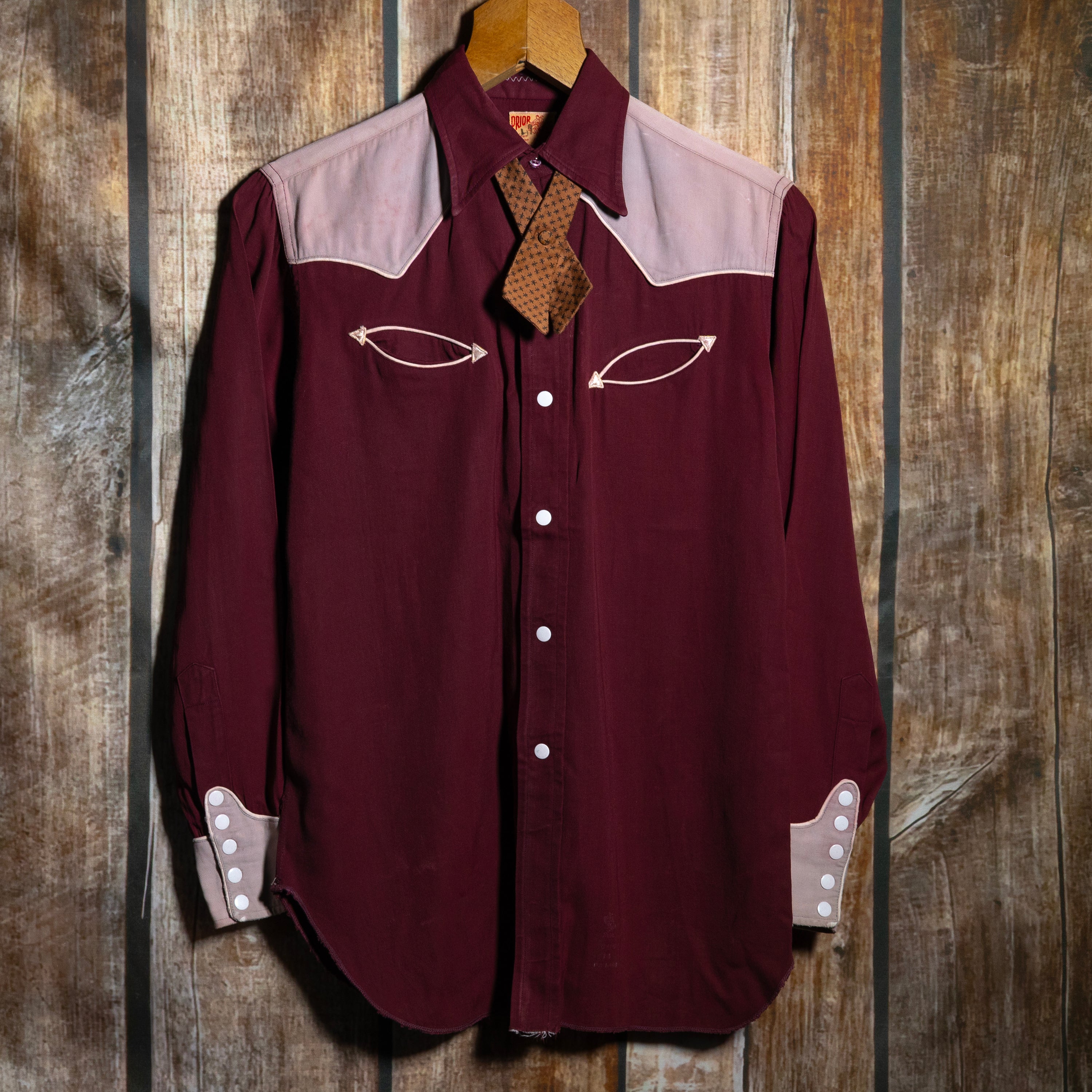 Vintage 1950s Prior Denver Western Gabardine Shirt