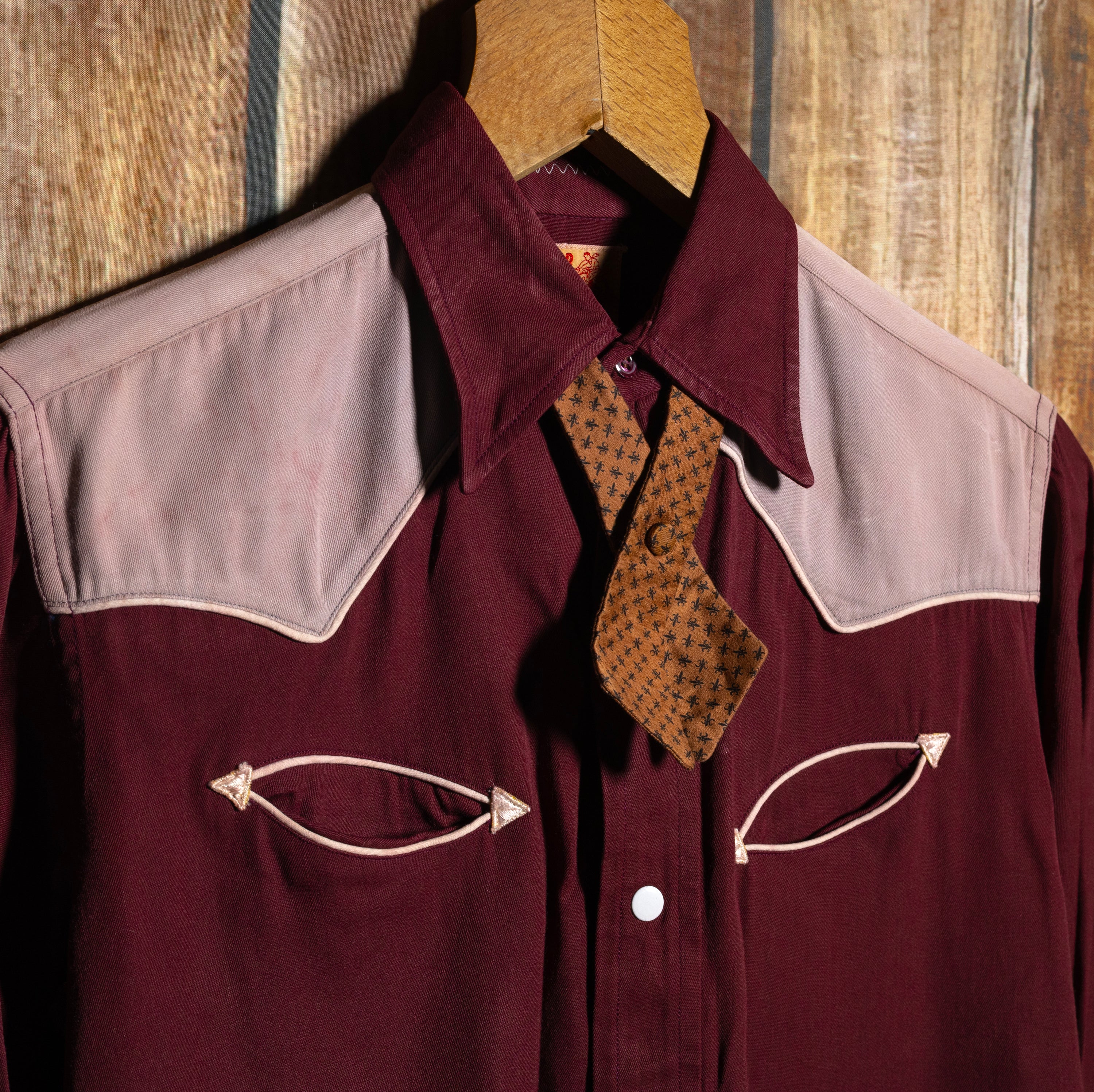 Vintage 1950s Prior Denver Western Gabardine Shirt