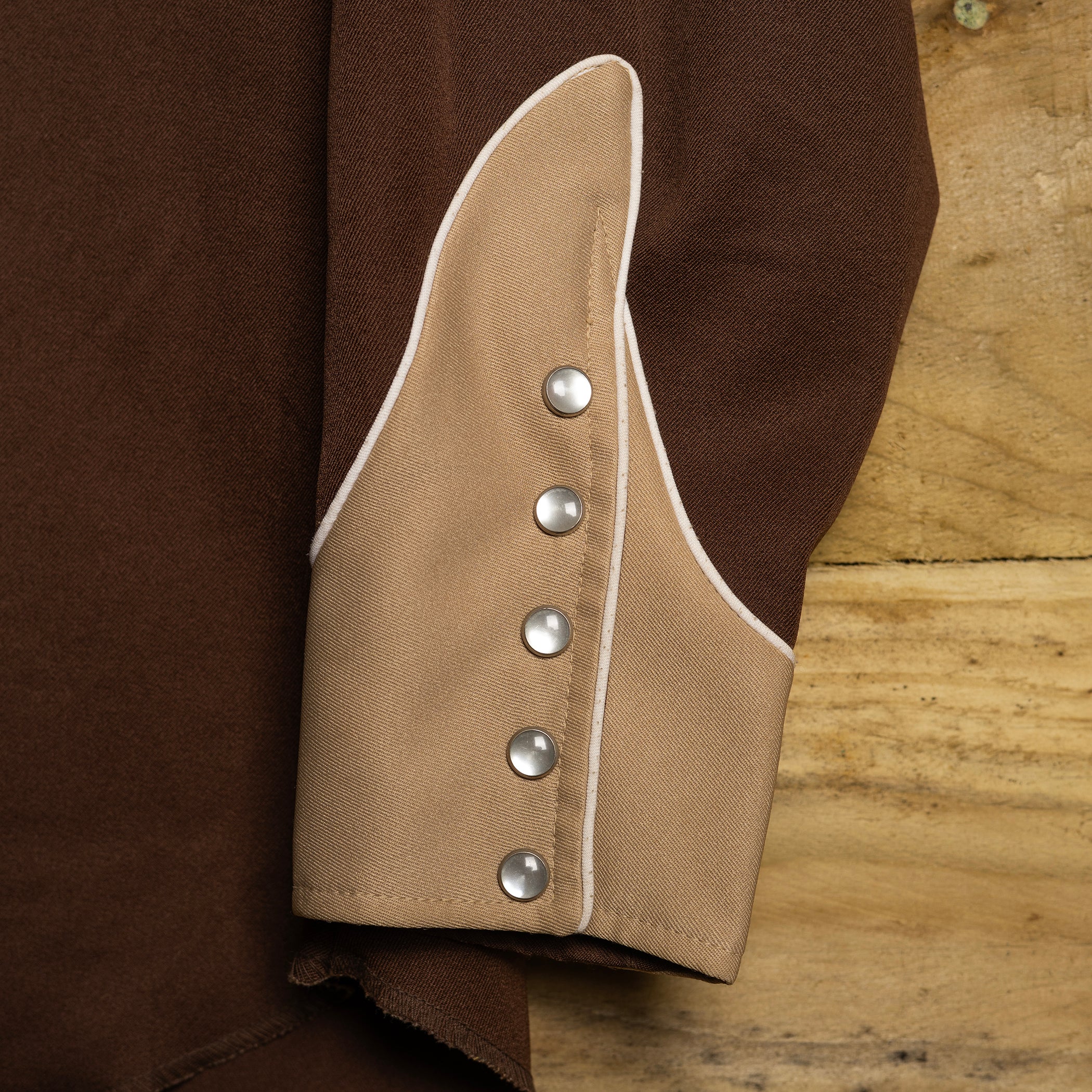 Vintage H Bar C California Ranchwear Brown Embroidered Western Shirt M