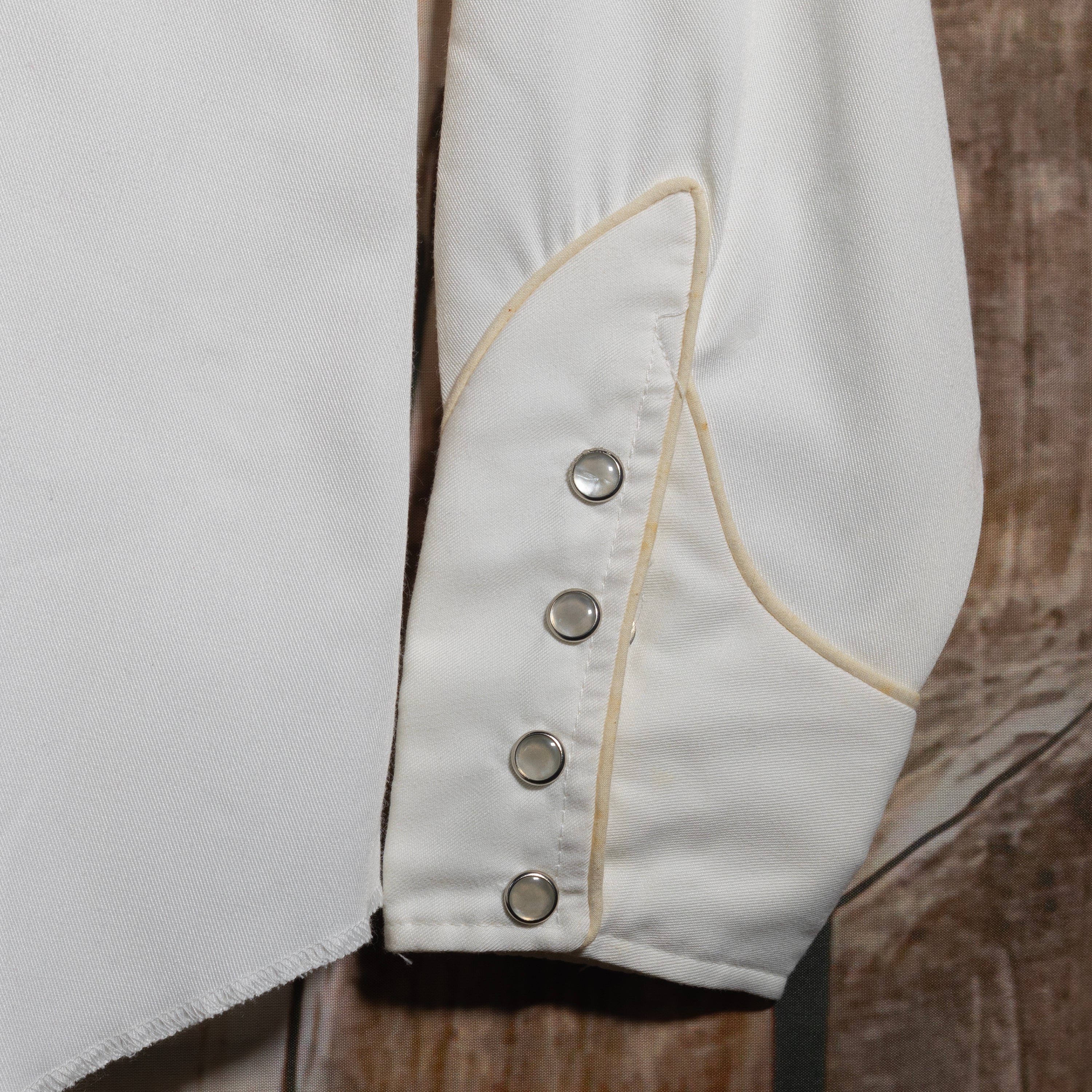 Vintage California Ranchwear Woman's Rayon White Western Shirt