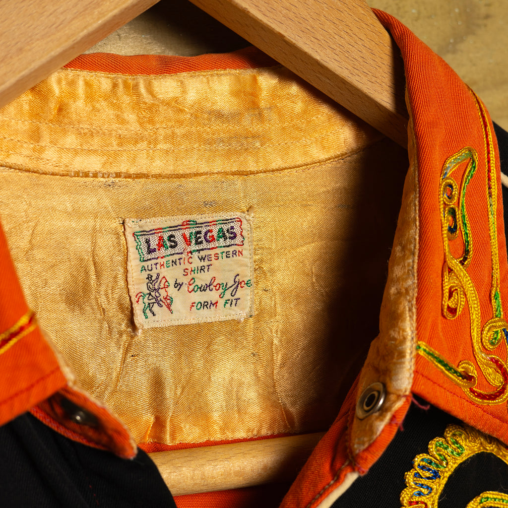 Rare Vintage 1950s Las Vegas Authentic Western Shirt By Cowboy Joe