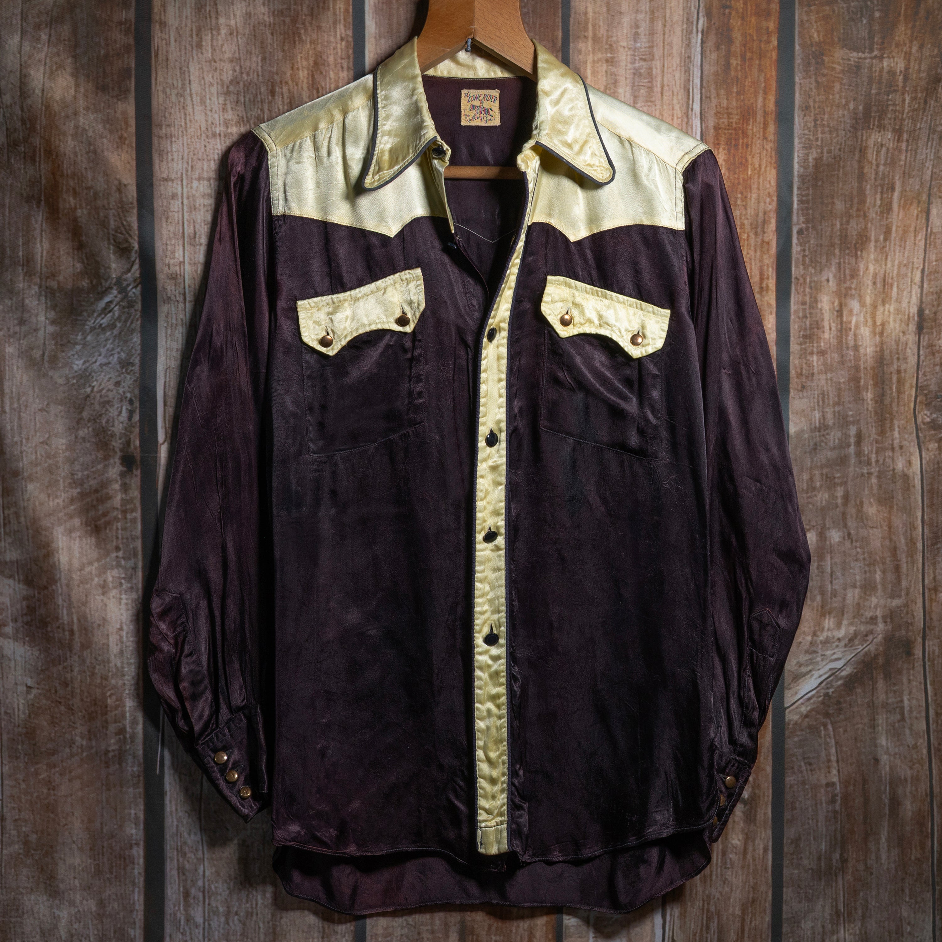 Vintage 1950s Cowboy Joe's Lone Rider Western Shirt