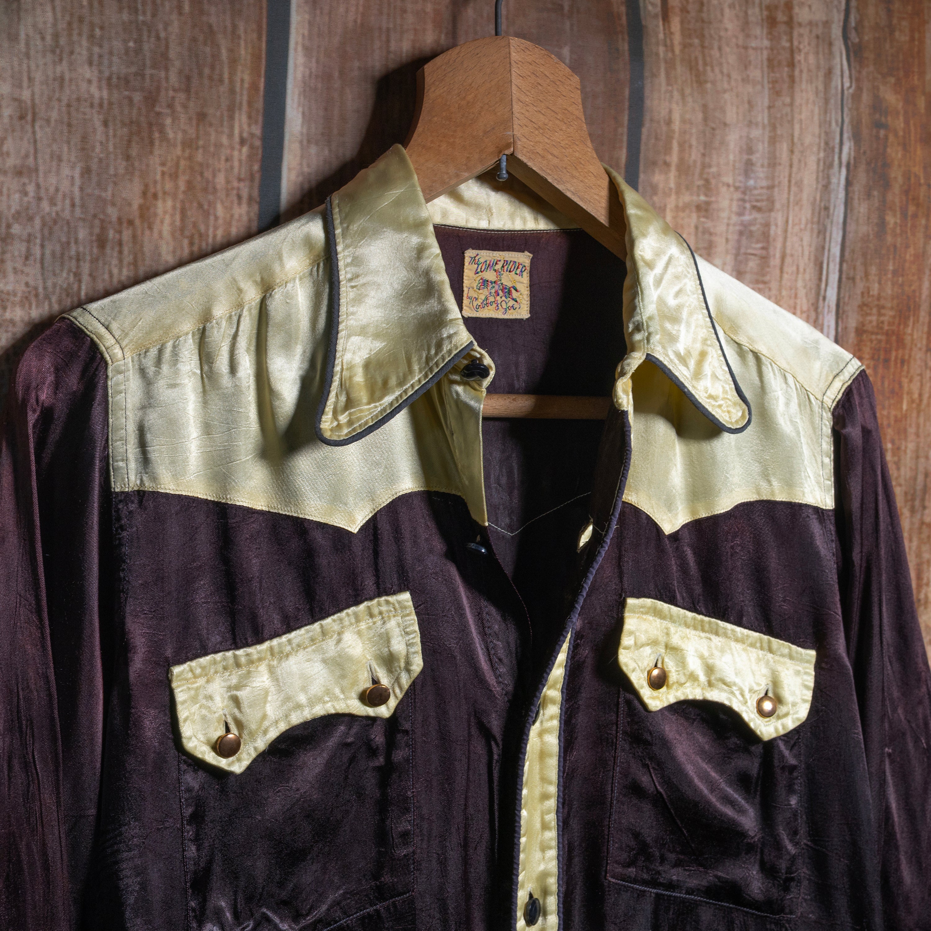 Vintage 1950s Cowboy Joe's Lone Rider Western Shirt