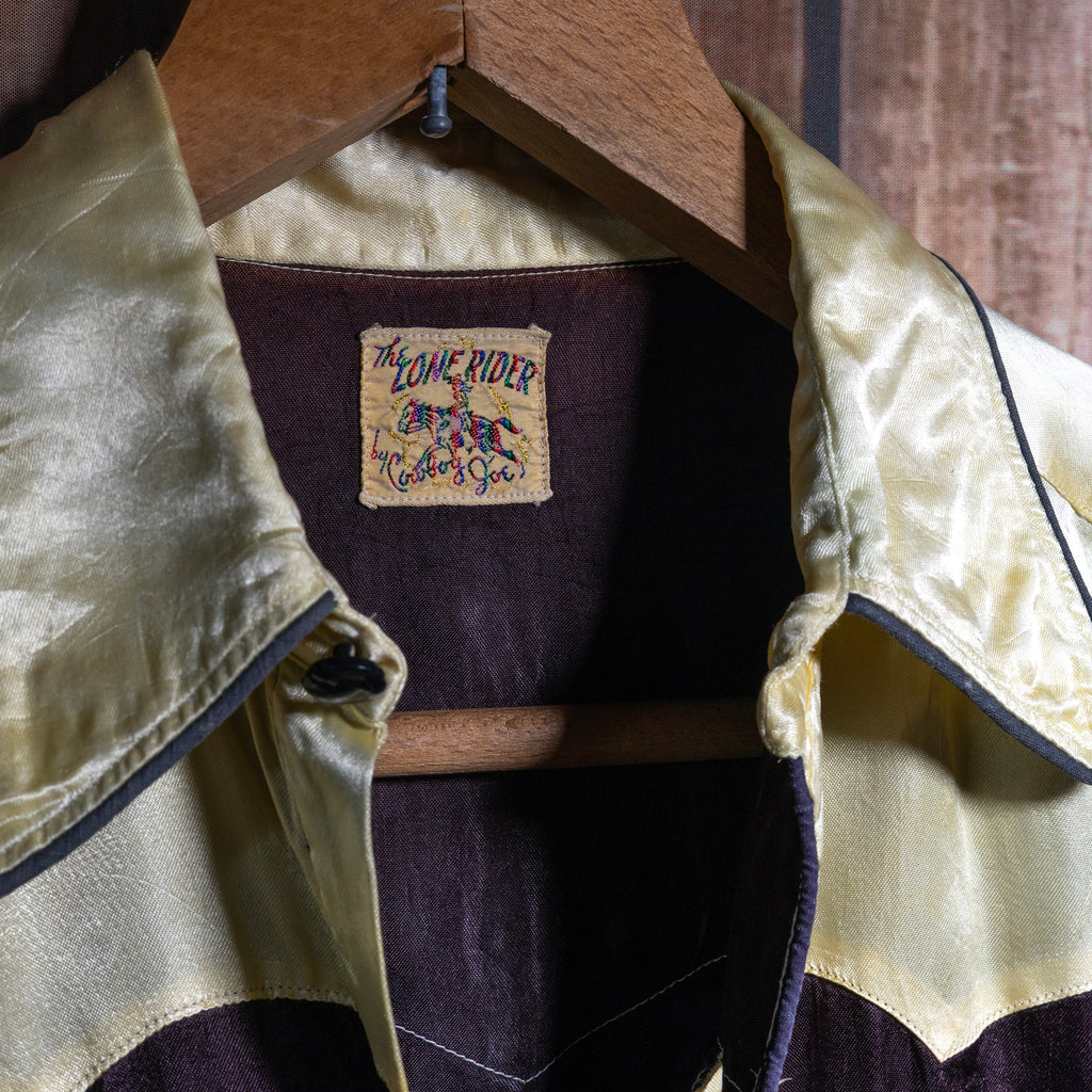 Vintage 1950s Cowboy Joe's Lone Rider Western Shirt