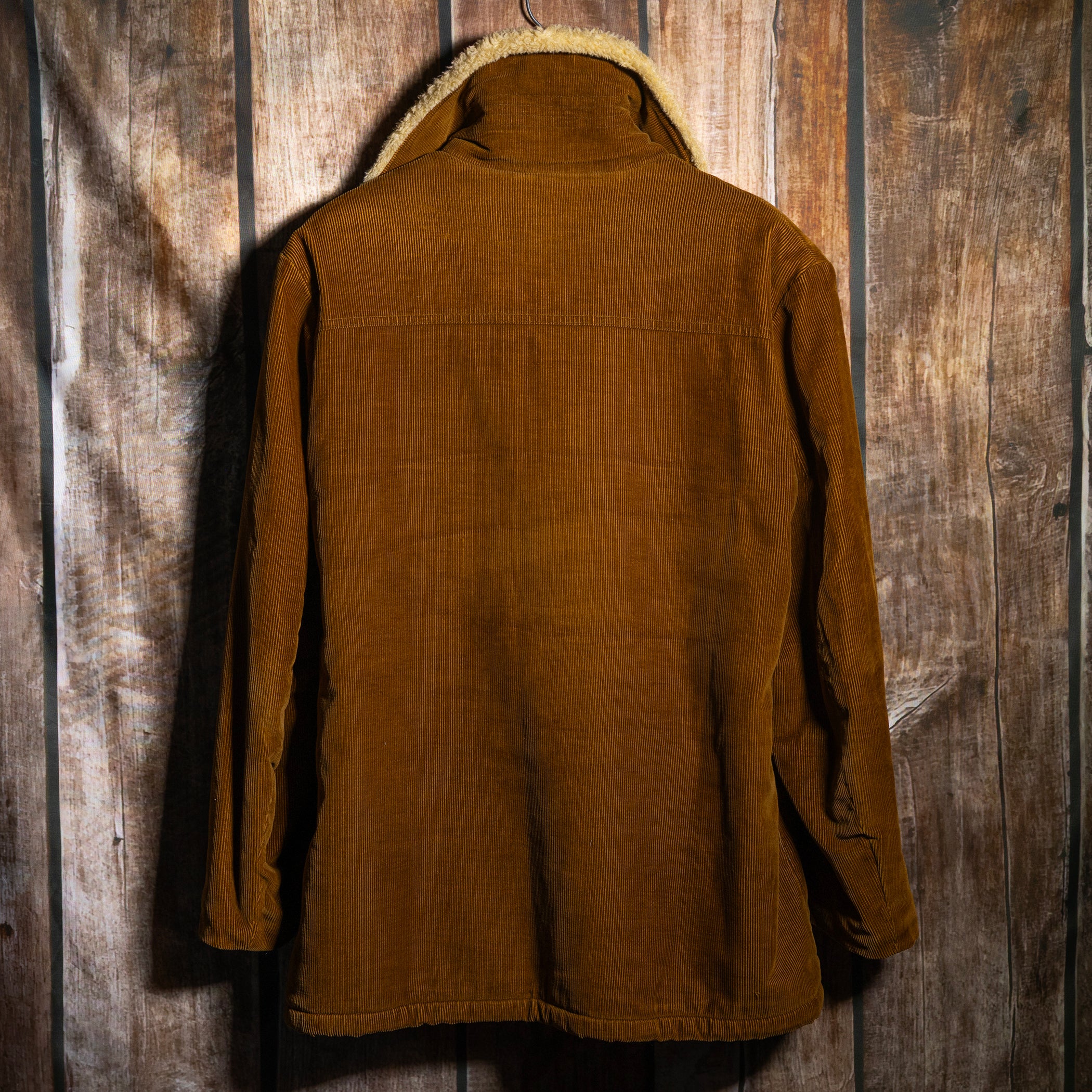 Vintage Americana Shanhouse 1970s Brown Corduroy and Sherpa Coat