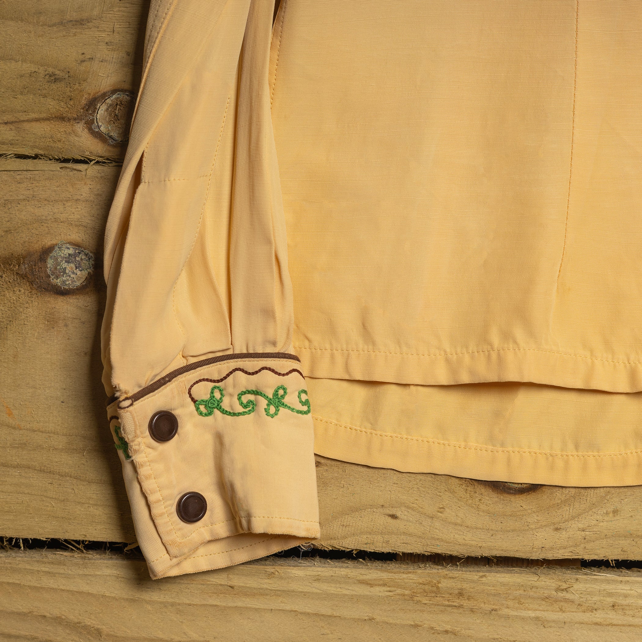 1940s H Bar C California Ranchwear Embroidered Western Shirt - Pearl Snaps - Size XS - Rare