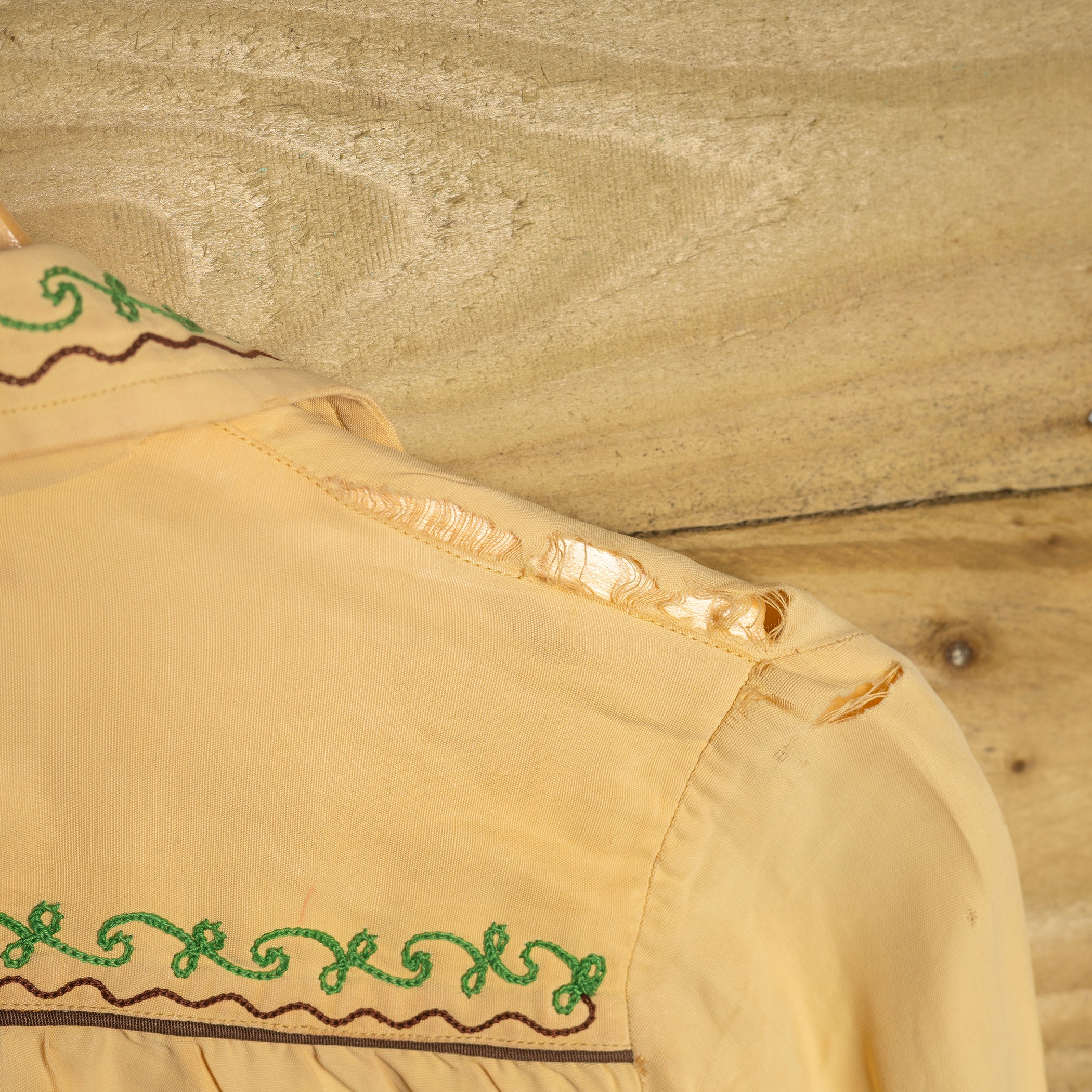 1940s H Bar C California Ranchwear Embroidered Western Shirt - Pearl Snaps - Size XS - Rare