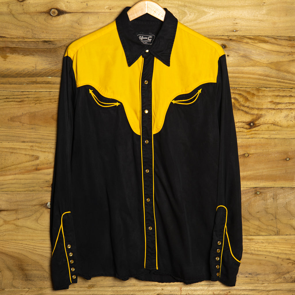 H Bar C California Ranchwear x Third Man Records Western Shirt - Pearl Snaps - Size XL - Collectible