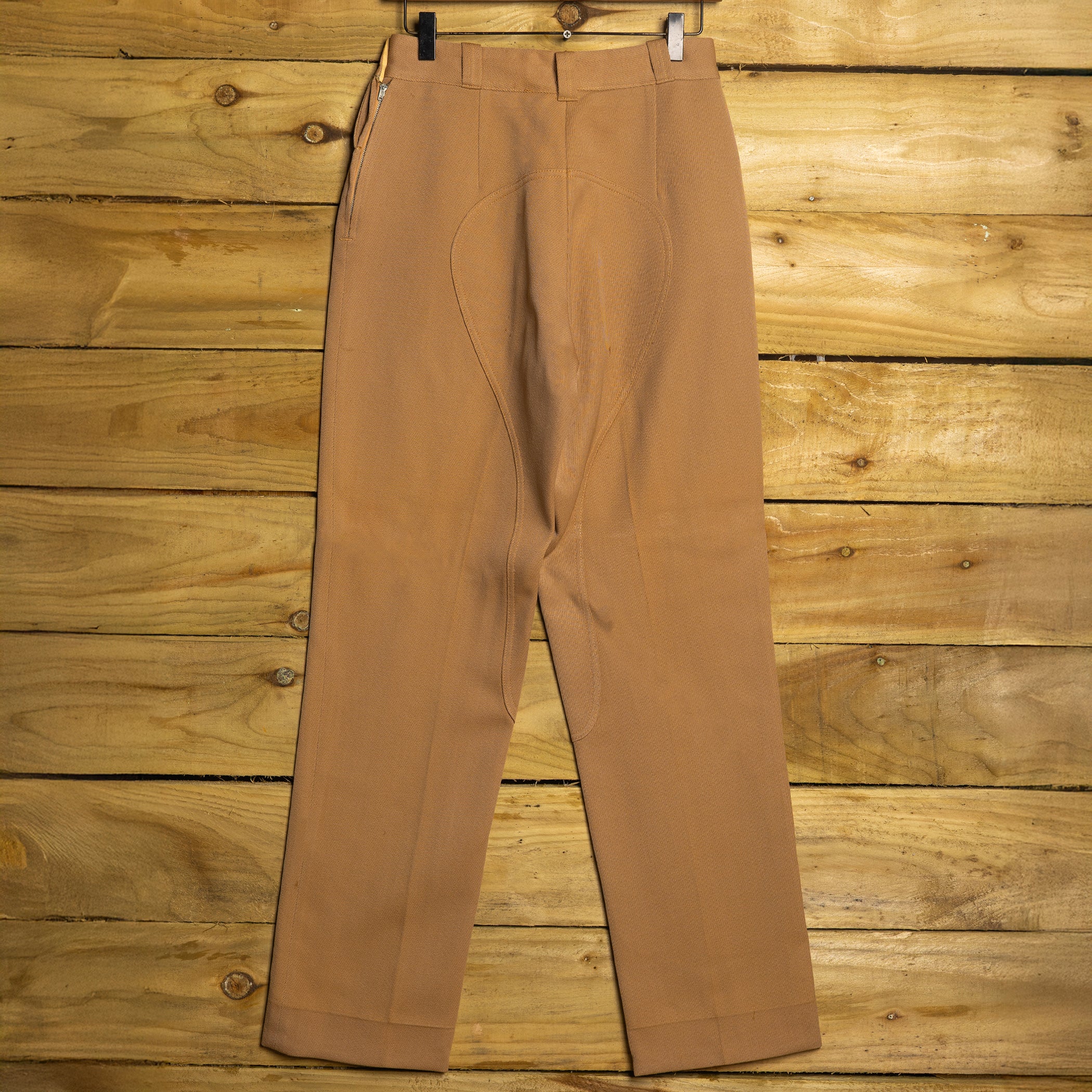 1940s H Bar C California Ranchwear Wool Jodhpurs - Caramel High Waist - Size 10 - Rare