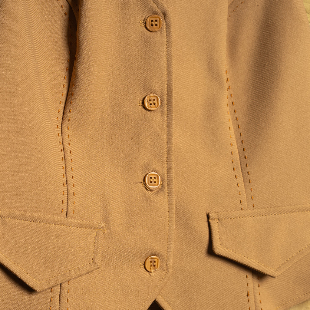1970s Vintage H Bar C Stitched Western Vest – Size S