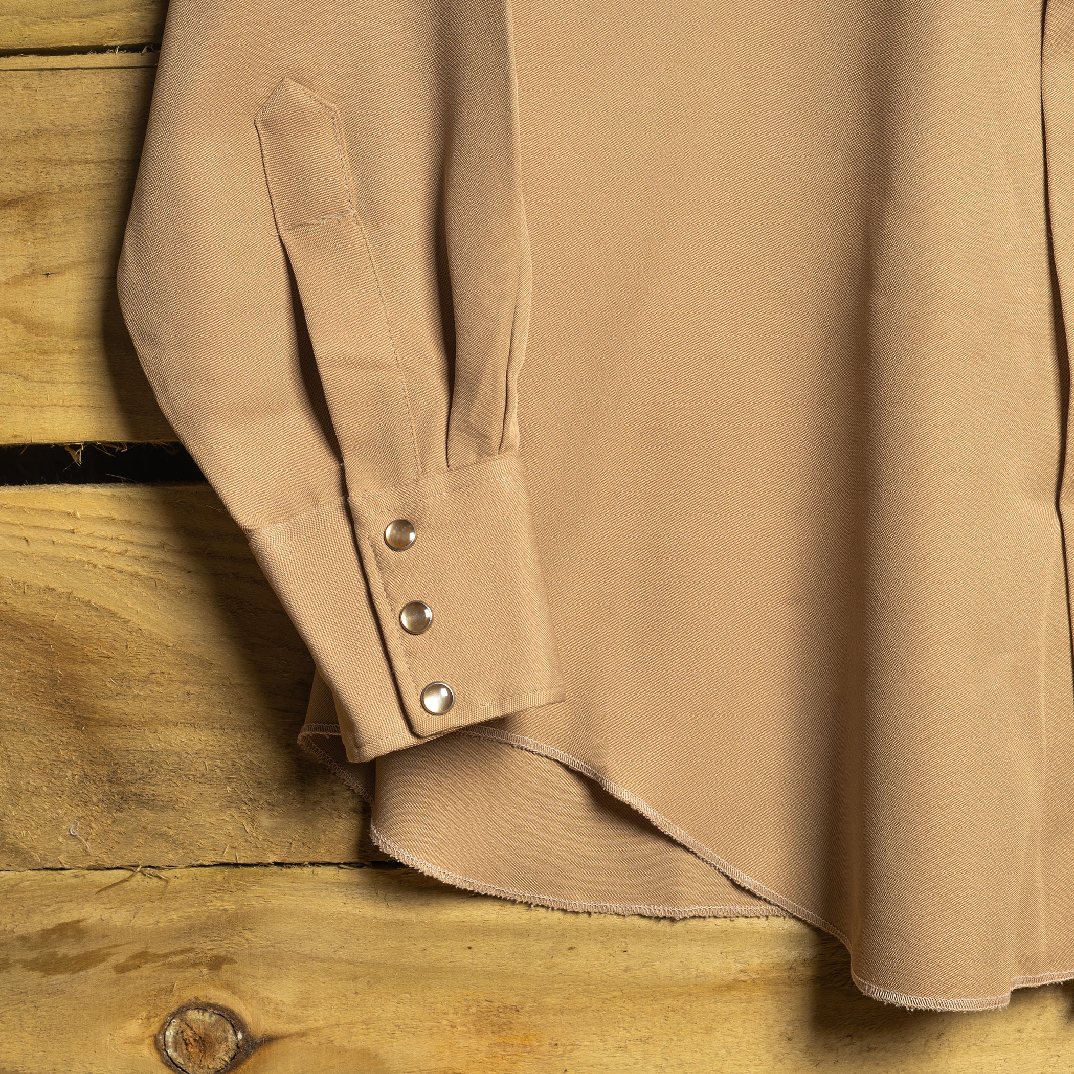 H Bar C California Ranchwear Beige Bibbed Cowboy Shirt – XL