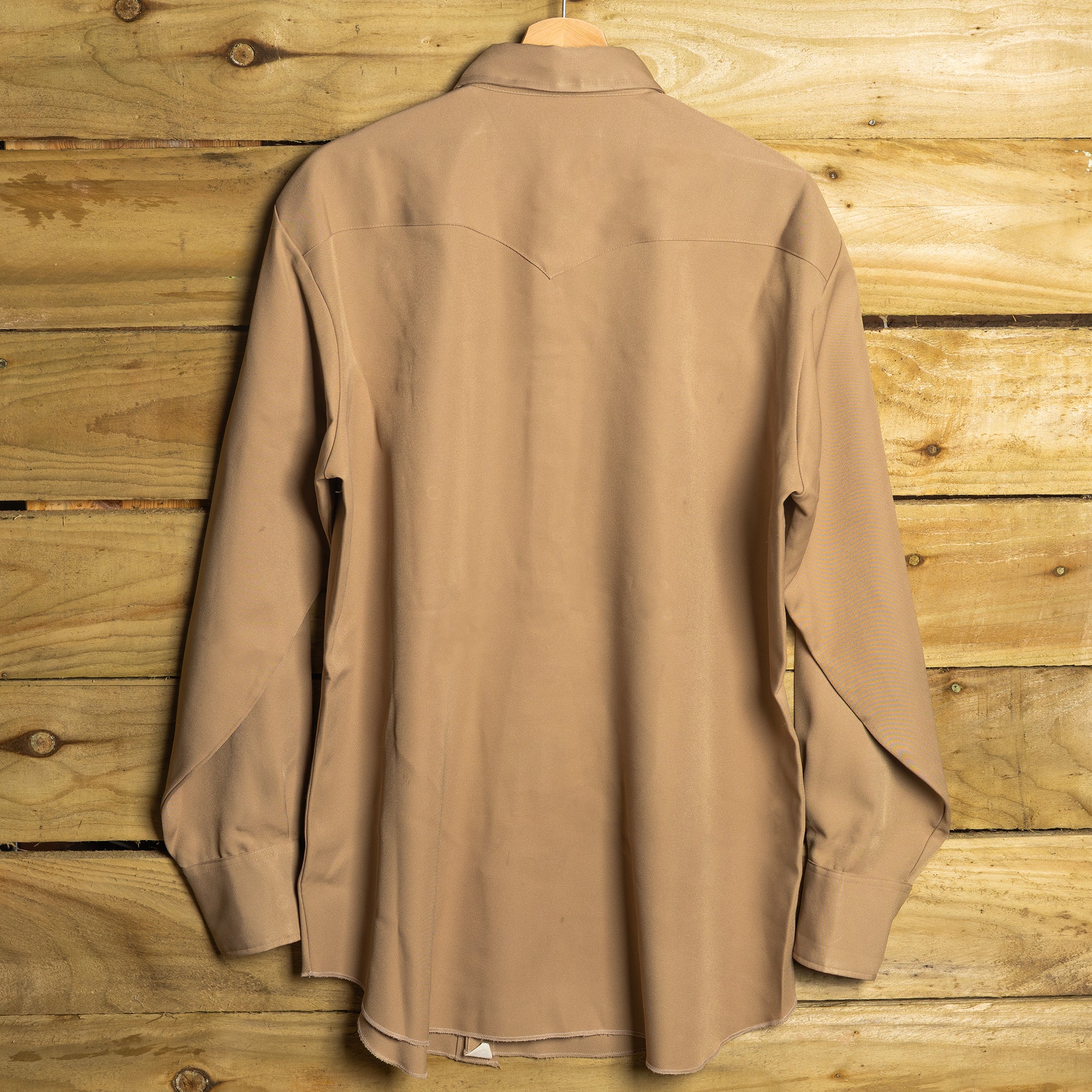 H Bar C California Ranchwear Beige Bibbed Cowboy Shirt – XL