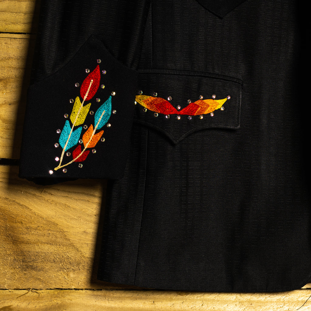 Rare 1950s H Bar C California Ranchwear Embroidered Linen Western Jacket - Museum Quality