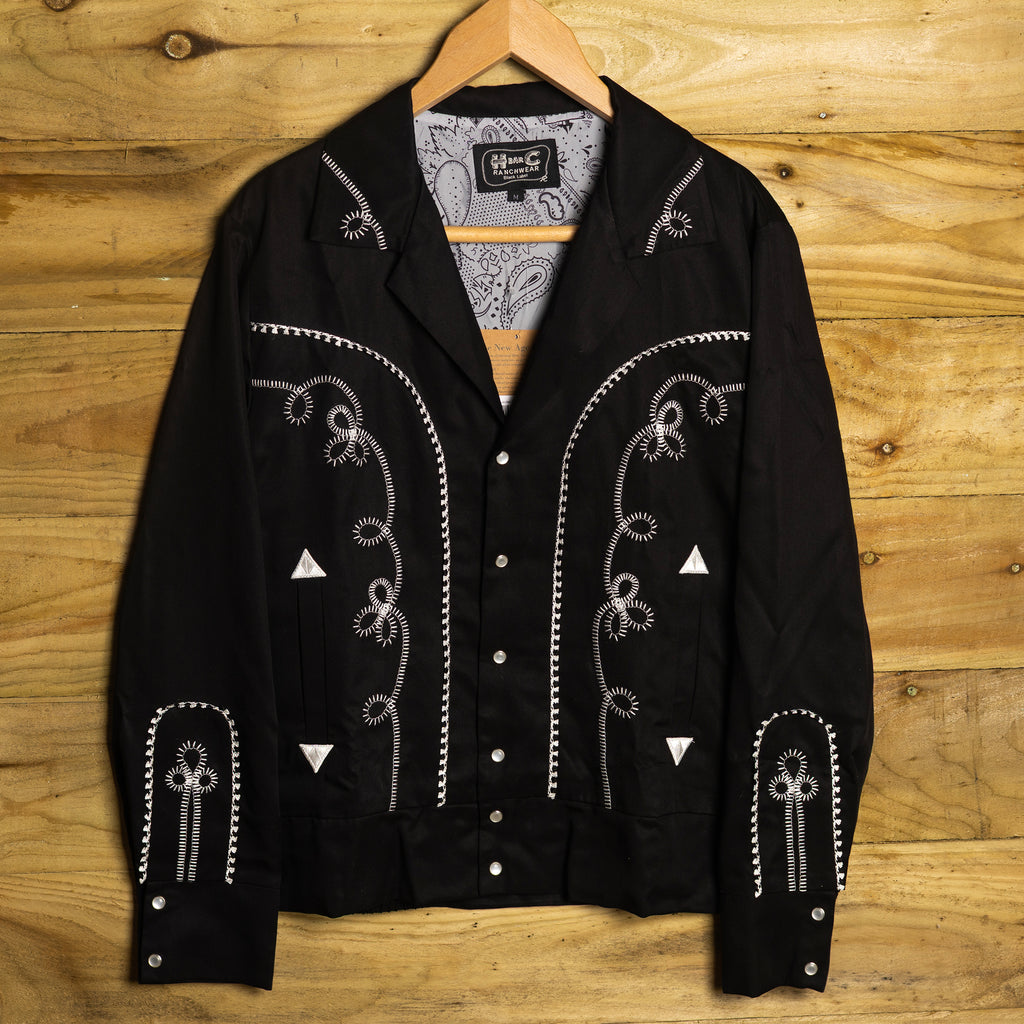 NWT H Bar C California Ranchwear Black Bolero Jacket M