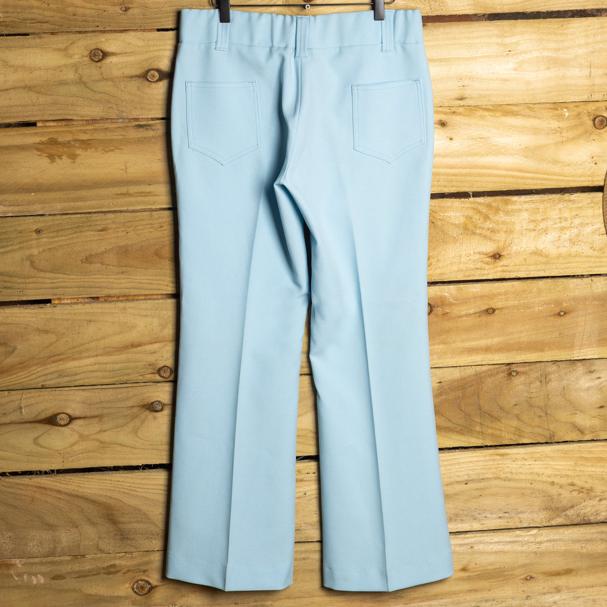 Vintage H Bar C Light Blue Western Trousers – M / 12–14