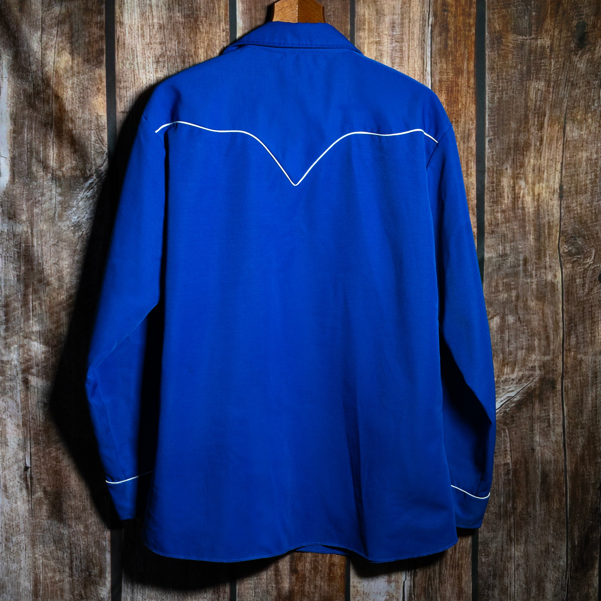 Vintage H Bar C California Ranchwear Blue Embroidered Western Shirt XL