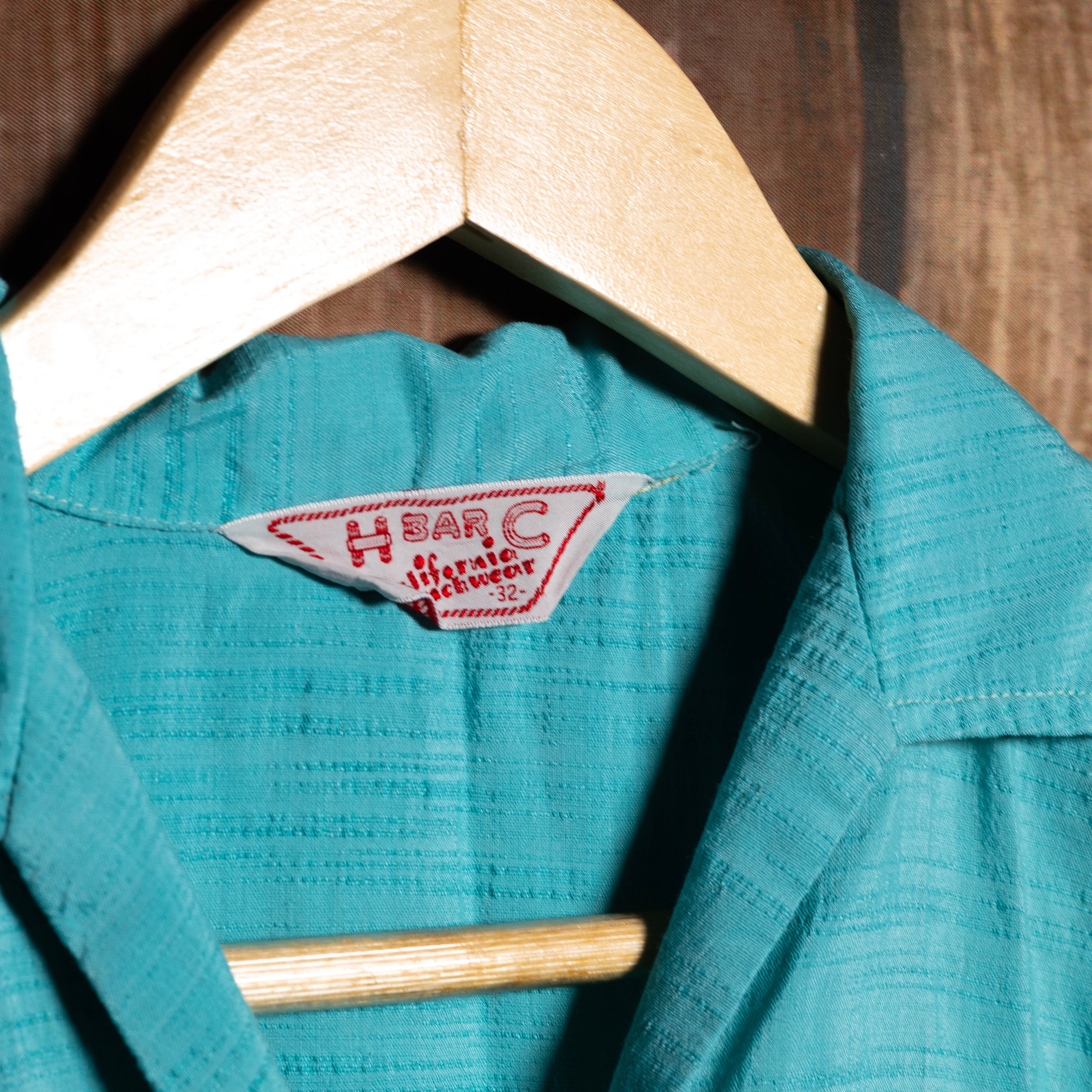 Vintage H Bar C Ranchwear Turquoise Western Blouse S/8