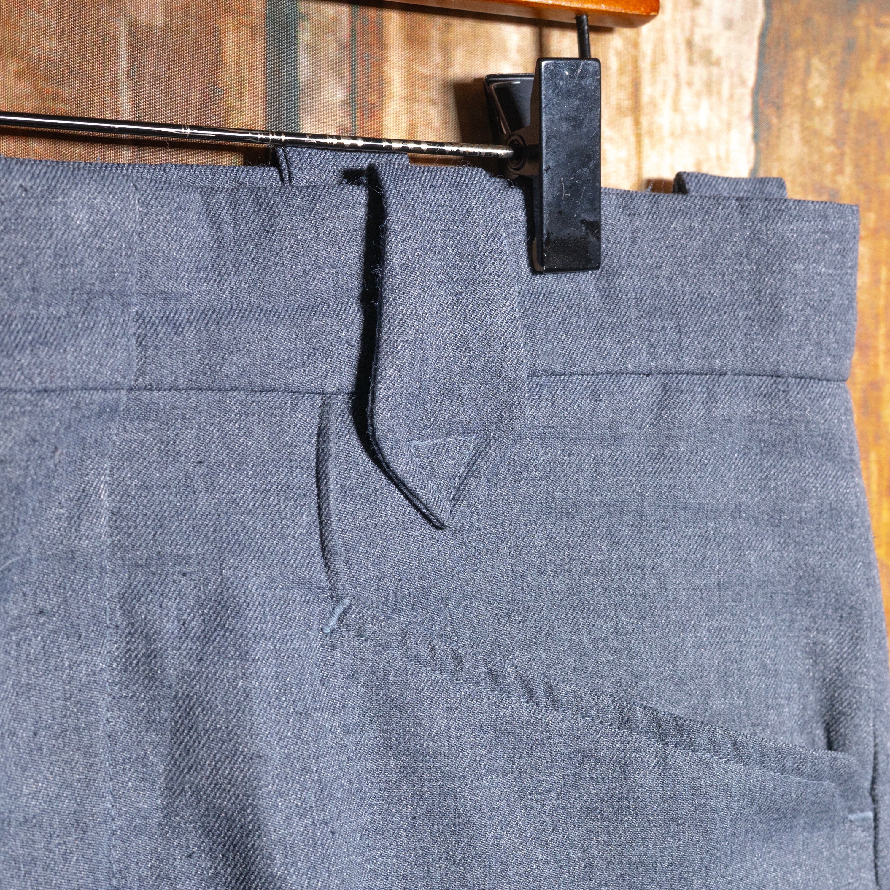 Vintage 1970s H Bar C California Ranchwear Grey Trousers W35" x L33"