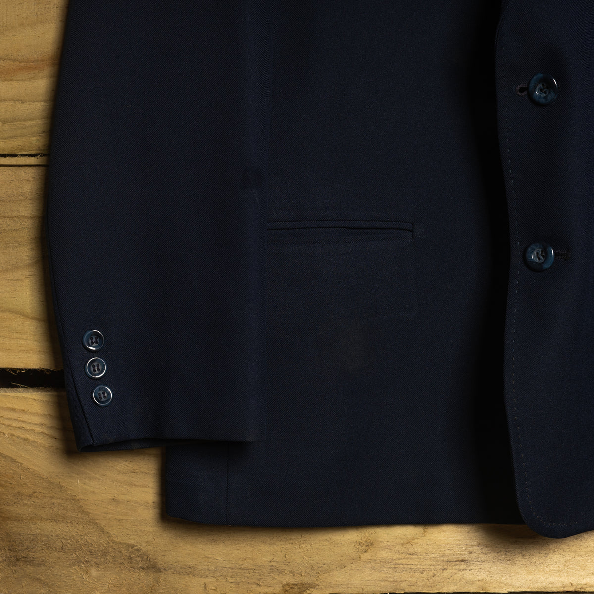 1970s H Bar C California Ranchwear Navy Western Sports Coat – M