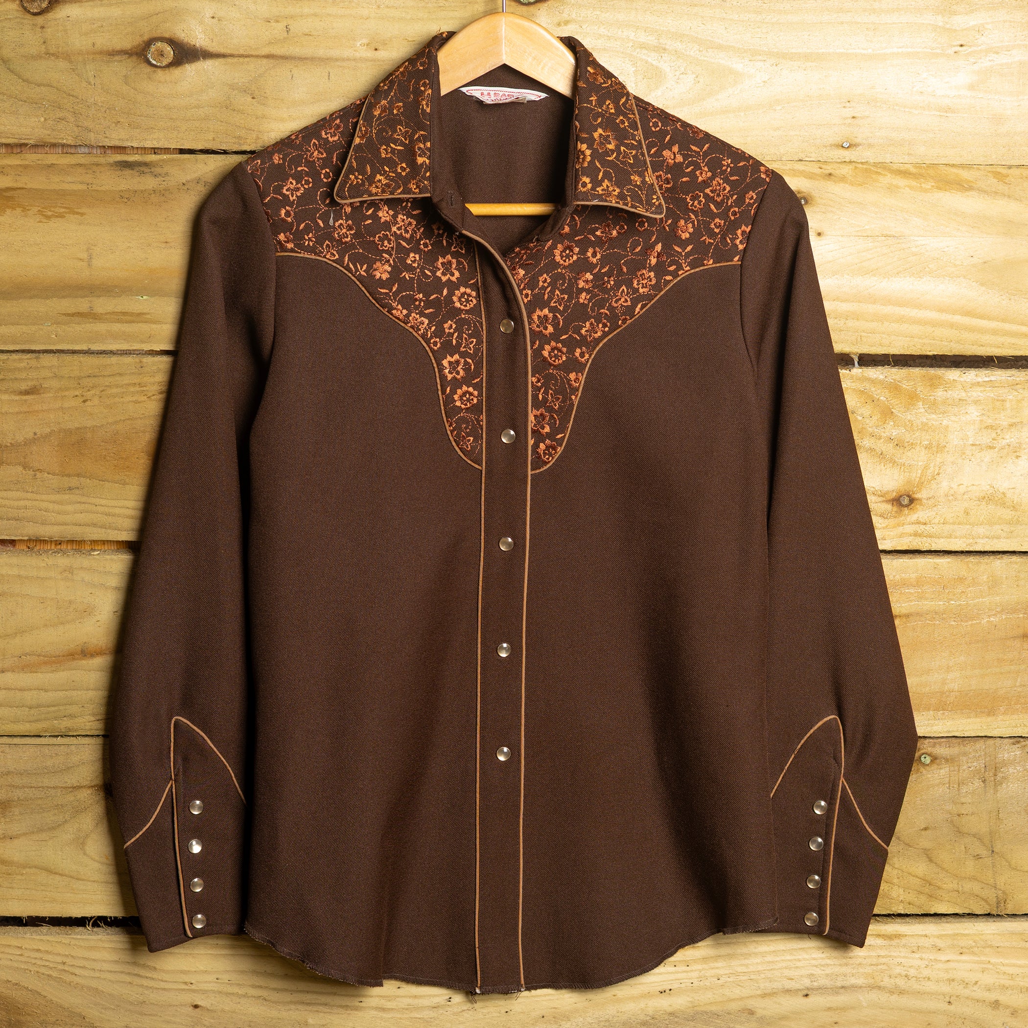 1940s H Bar C Western Shirt | Rare Embroidered Pearl Snaps – Rodeo