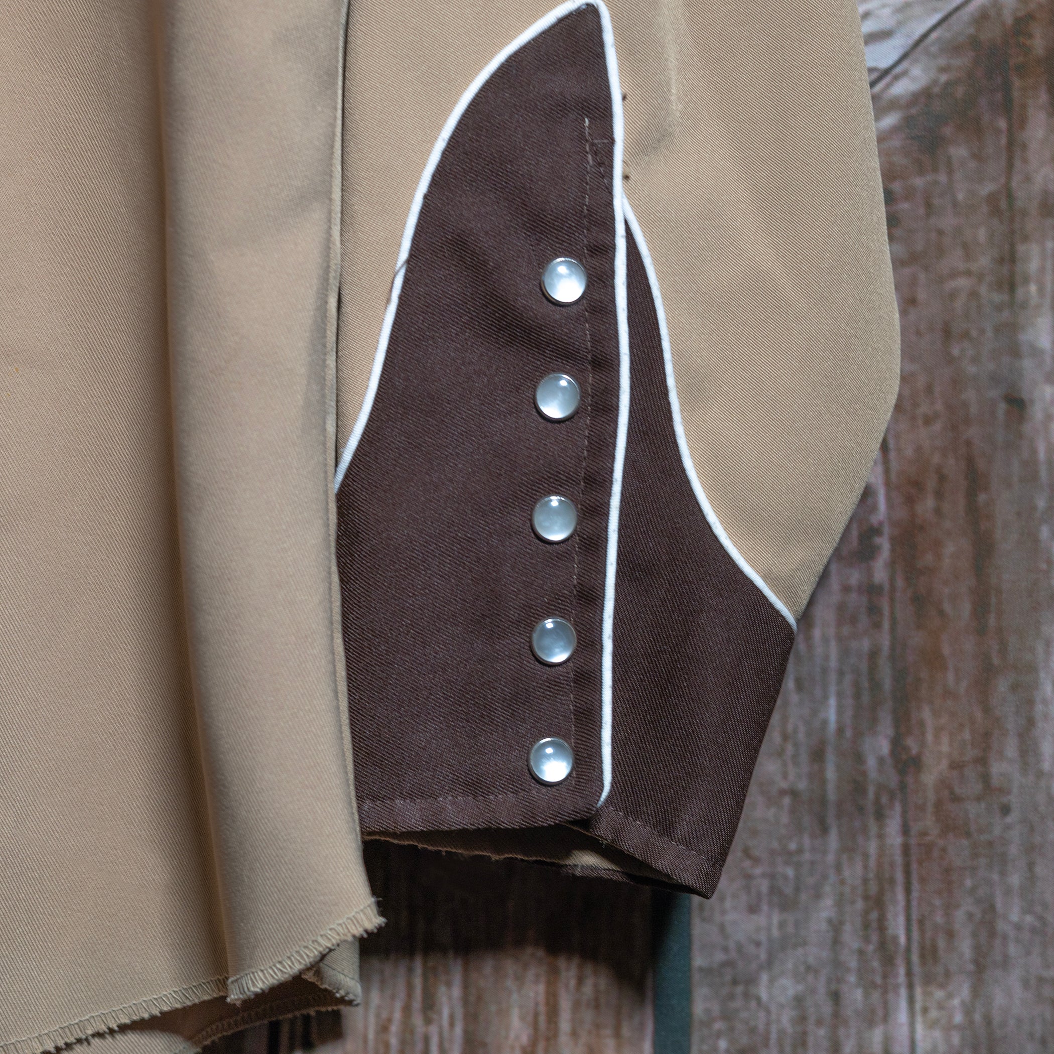 Vintage H Bar C California Ranchwear Brown Embroidered Western Shirt XL