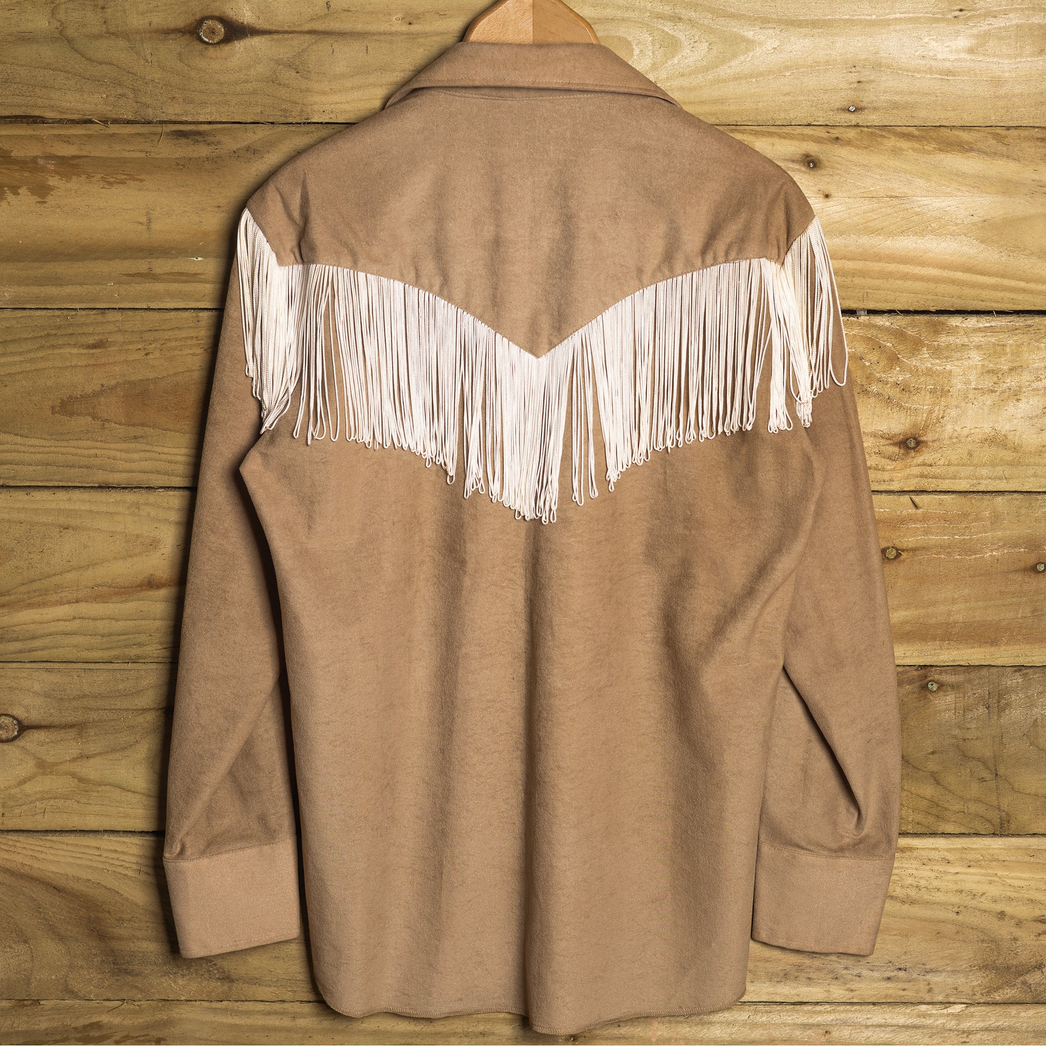 Vintage 1970s H Bar C California Ranchwear Fringed Cowboy Shirt M