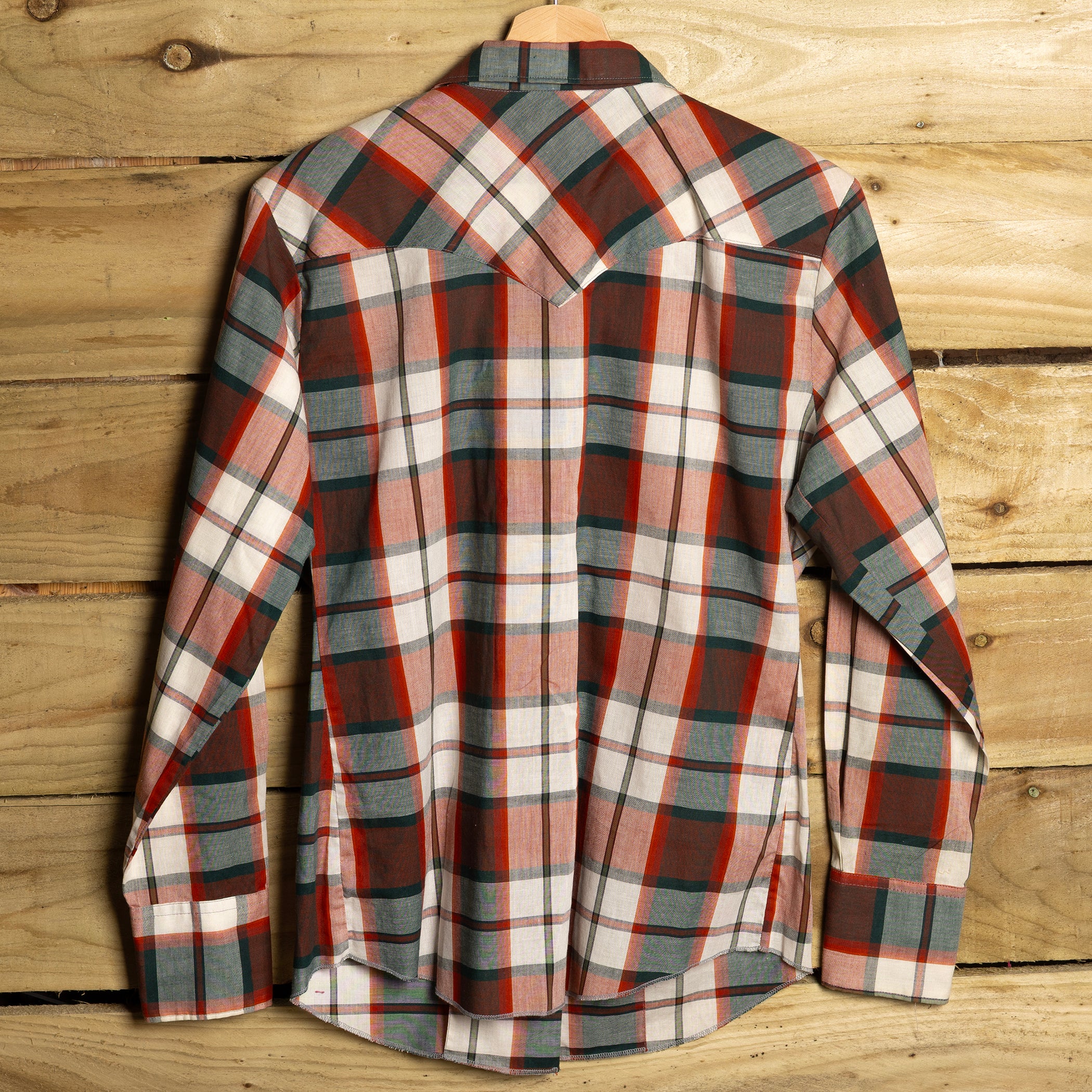 Vintage H Bar C California Ranchwear Plaid Cowgirl Shirt – Pearl Snaps, Size 10-12