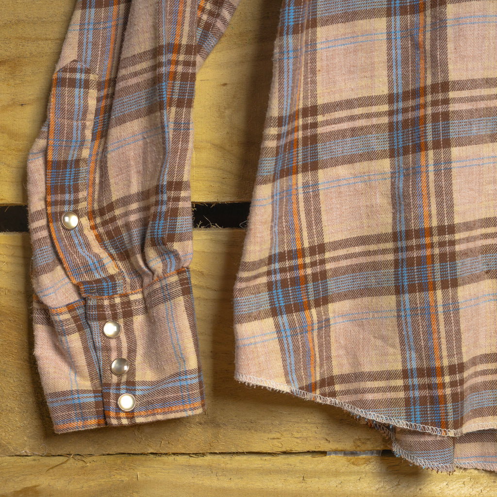 Vintage H Bar C California Ranchwear Flannel Plaid Western Shirt | Size XXL