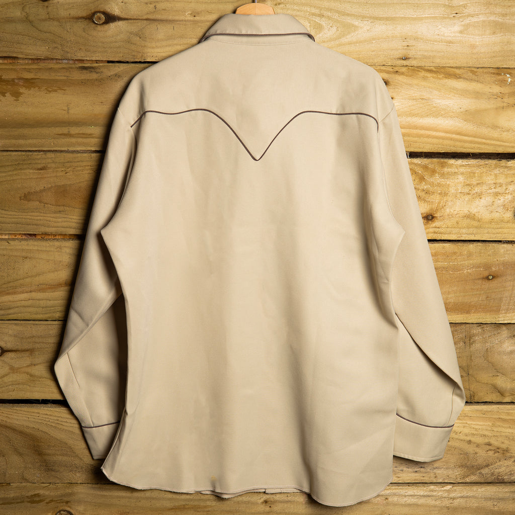 H Bar C California Ranchwear Beige Embroidered Western Shirt – L