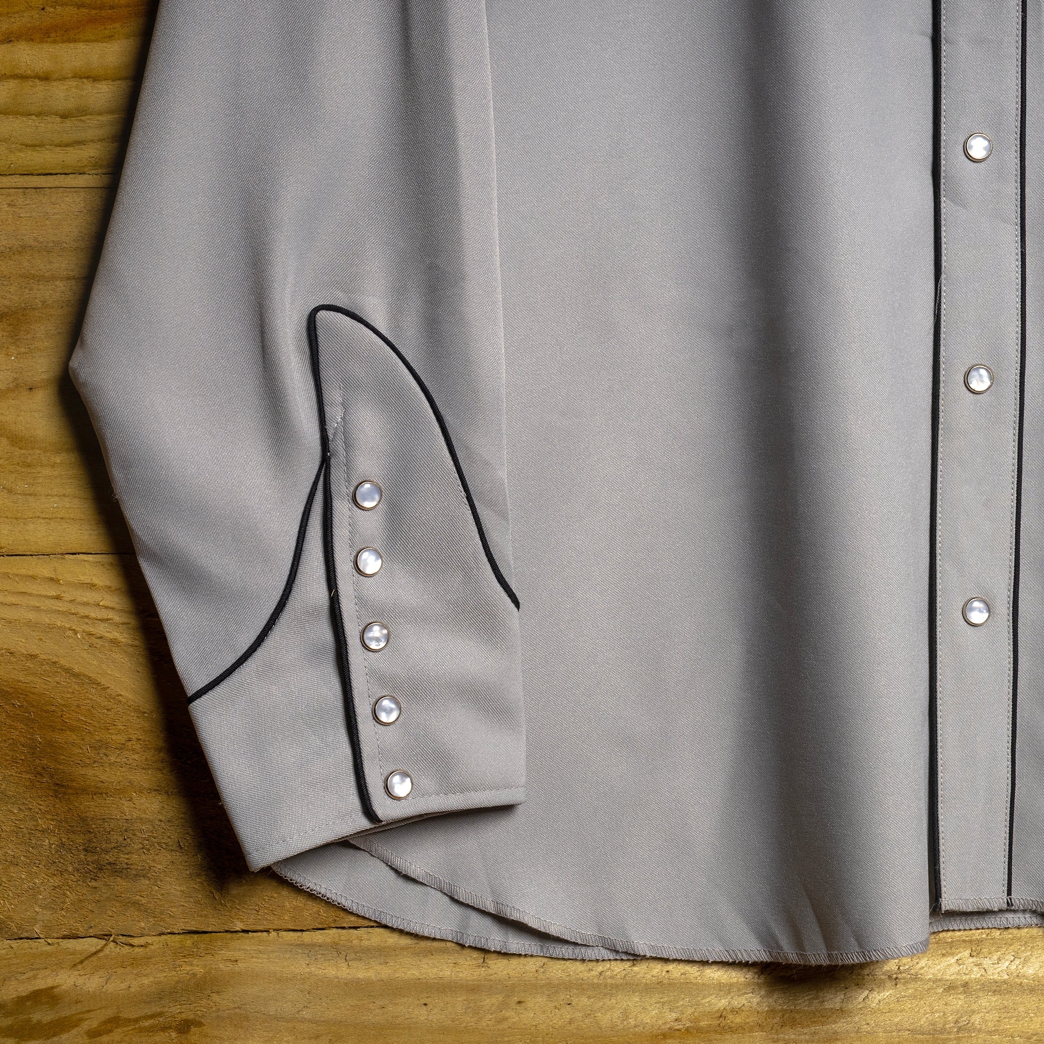 Vintage H Bar C California Ranchwear Grey Embroidered Western Shirt XL