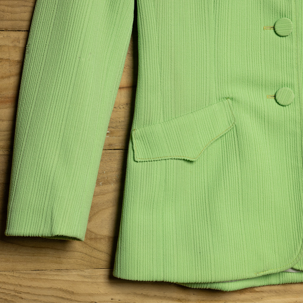 1970s H Bar C California Ranchwear Green Western Jacket - Button Front - Size S