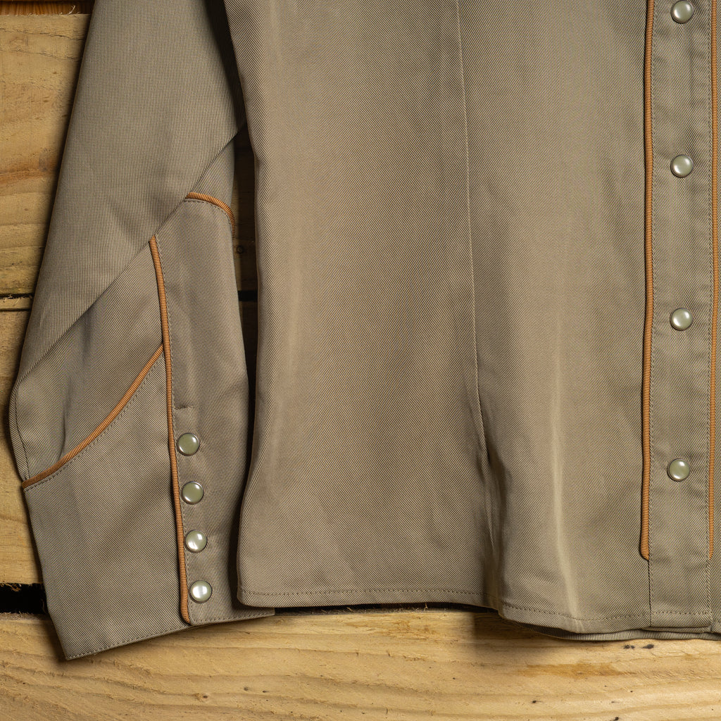 NWT H Bar C California Ranchwear Tencel Green Pearl Snap Western Shirt — Women's L (Lake Tahoe)