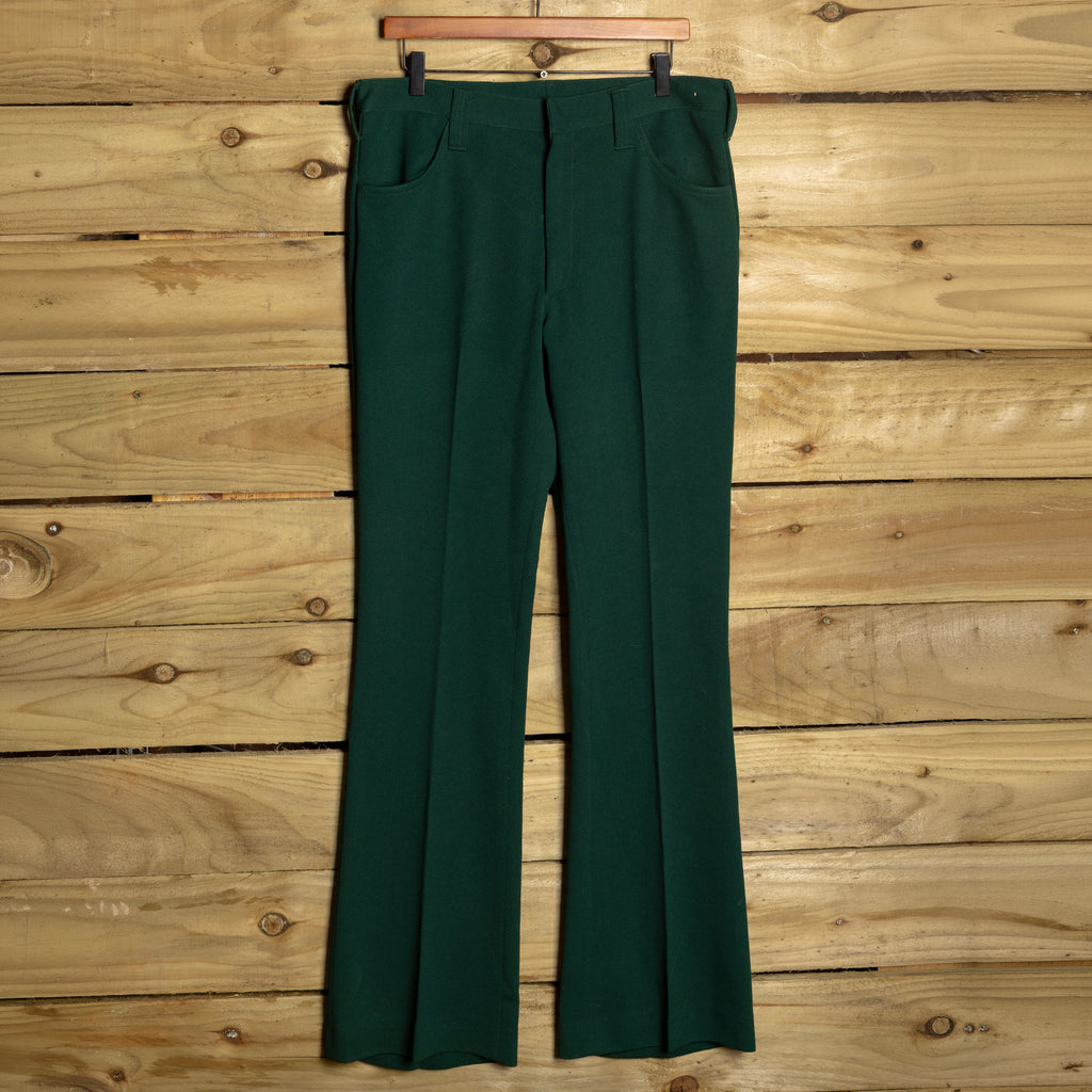 1950s-60s H Bar C California Ranchwear Green Western Two-Piece Suit, Size 34