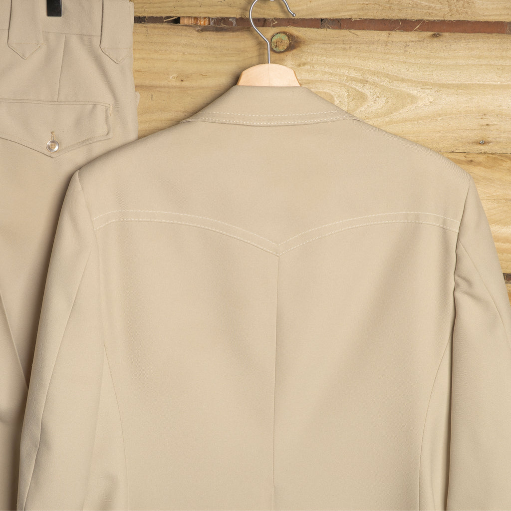 H Bar C California Ranchwear Vintage 1970s Beige Western Suit | Jacket & Pants | Men's L