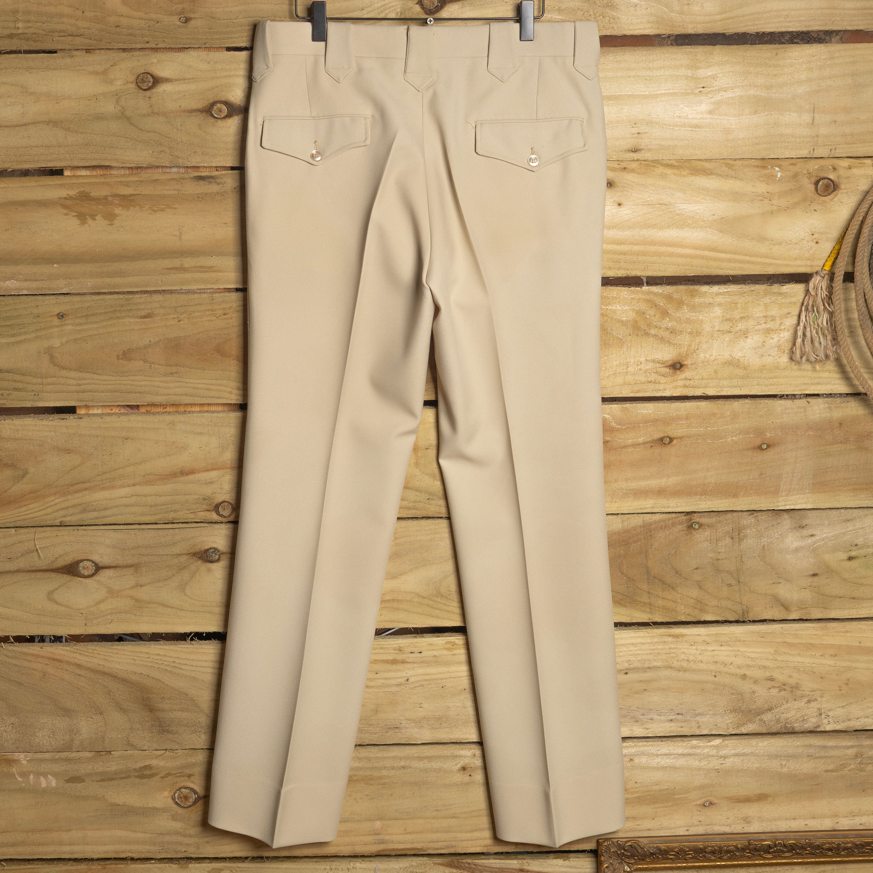 H Bar C California Ranchwear Vintage 1970s Beige Western Suit | Jacket & Pants | Men's L
