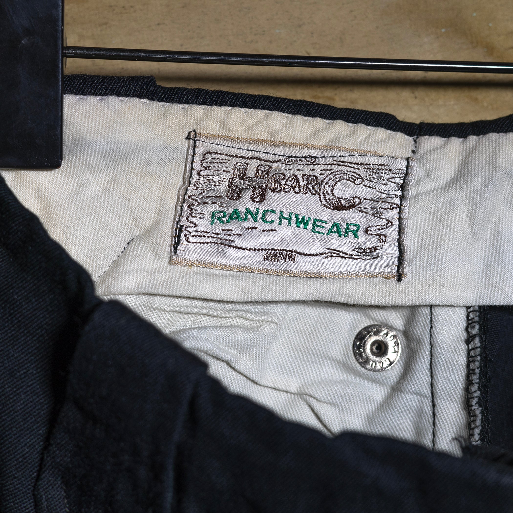 Vintage H Bar C California Ranchwear Kids Black Western Trousers