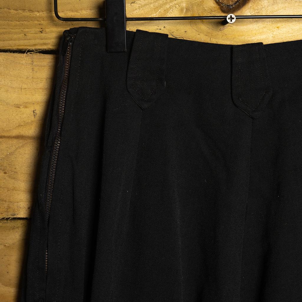 Vintage H Bar C California Ranchwear Kids Black Western Trousers - Turn-Up Cuffs - W22 L21