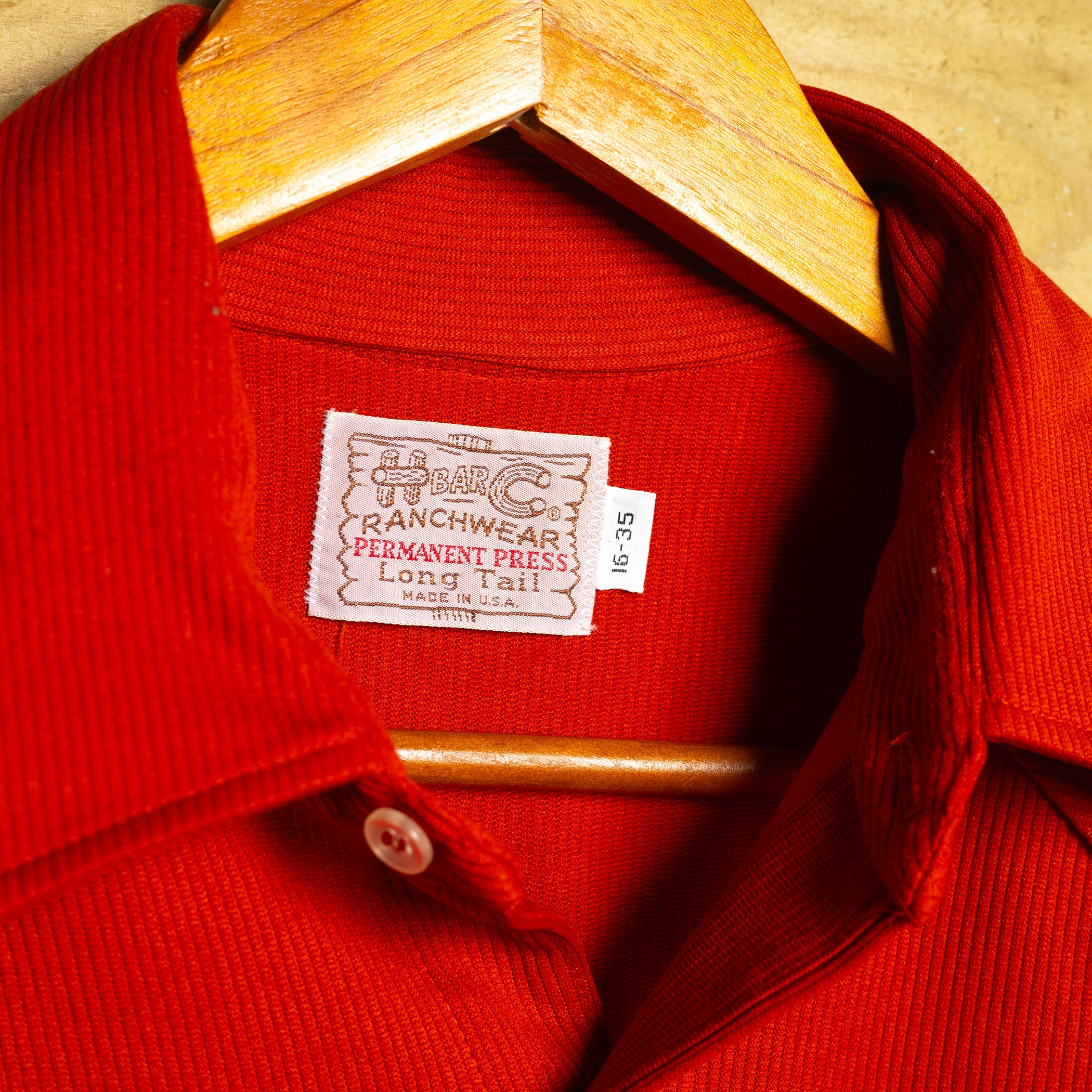 1970s H Bar C California Ranchwear Red Western Shirt - Pearl Snaps - Size L