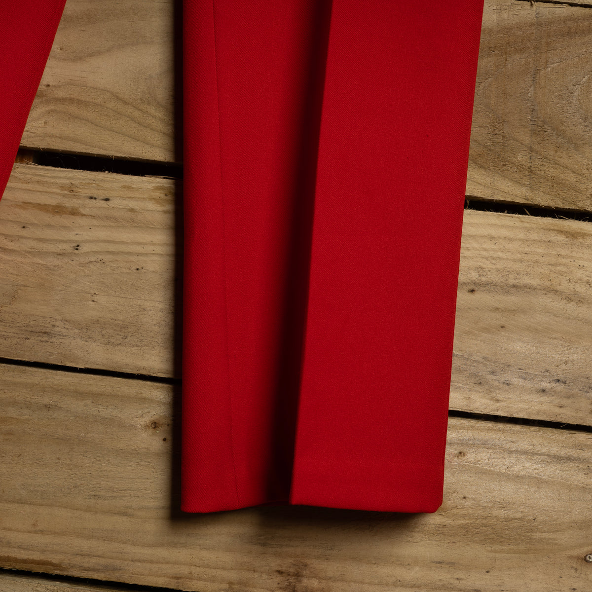 Vintage H Bar C Red Pleated Straight-Leg Western Trousers – 38 x 29