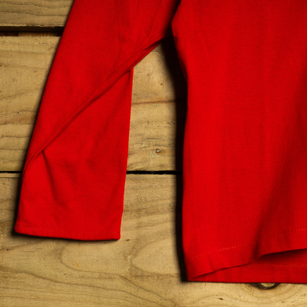 1980s H Bar C California Ranchwear Red Fringe Western Shirt with Metal Studs — S/M