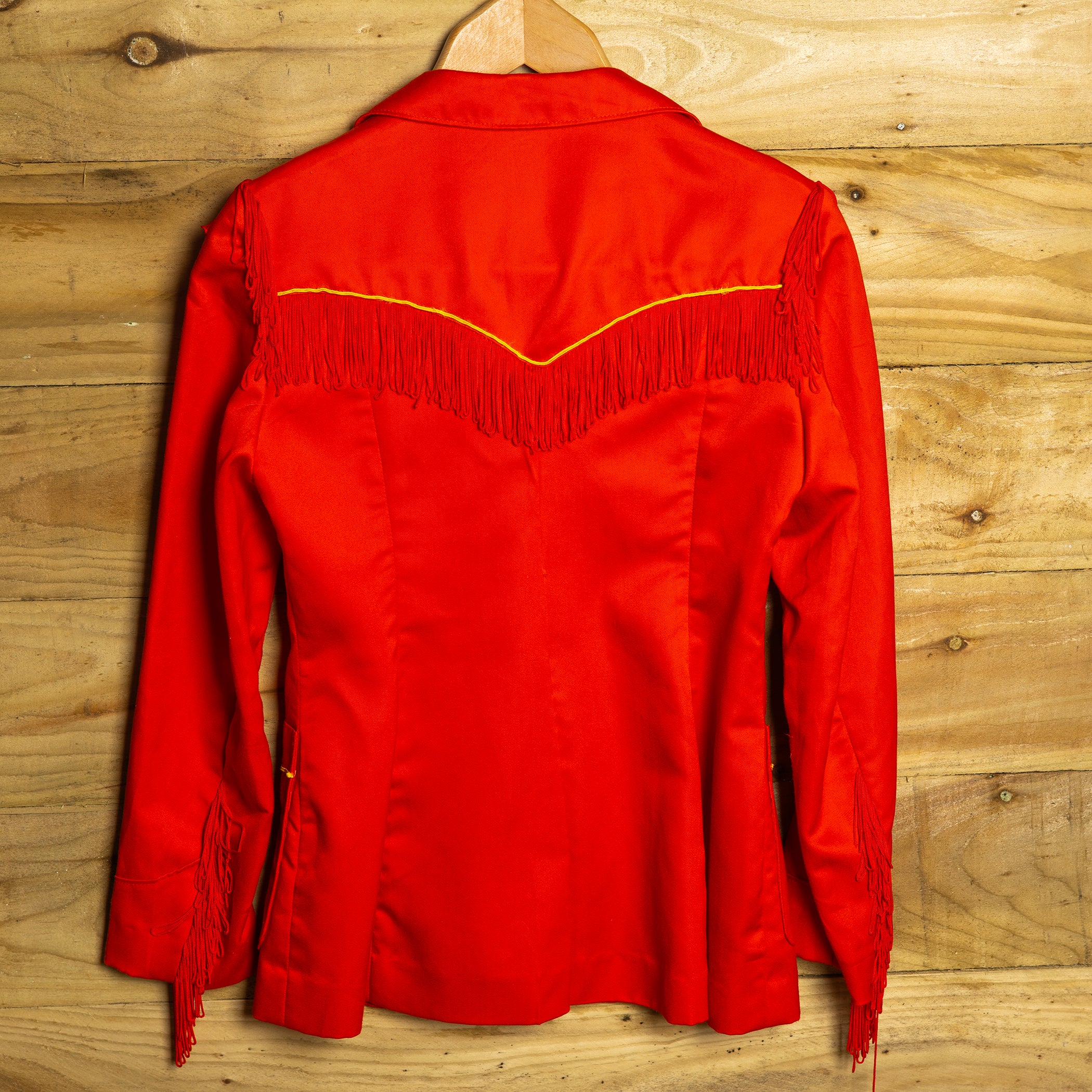 Vintage 1970s H Bar C Ranchwear Western Fringed Jacket S