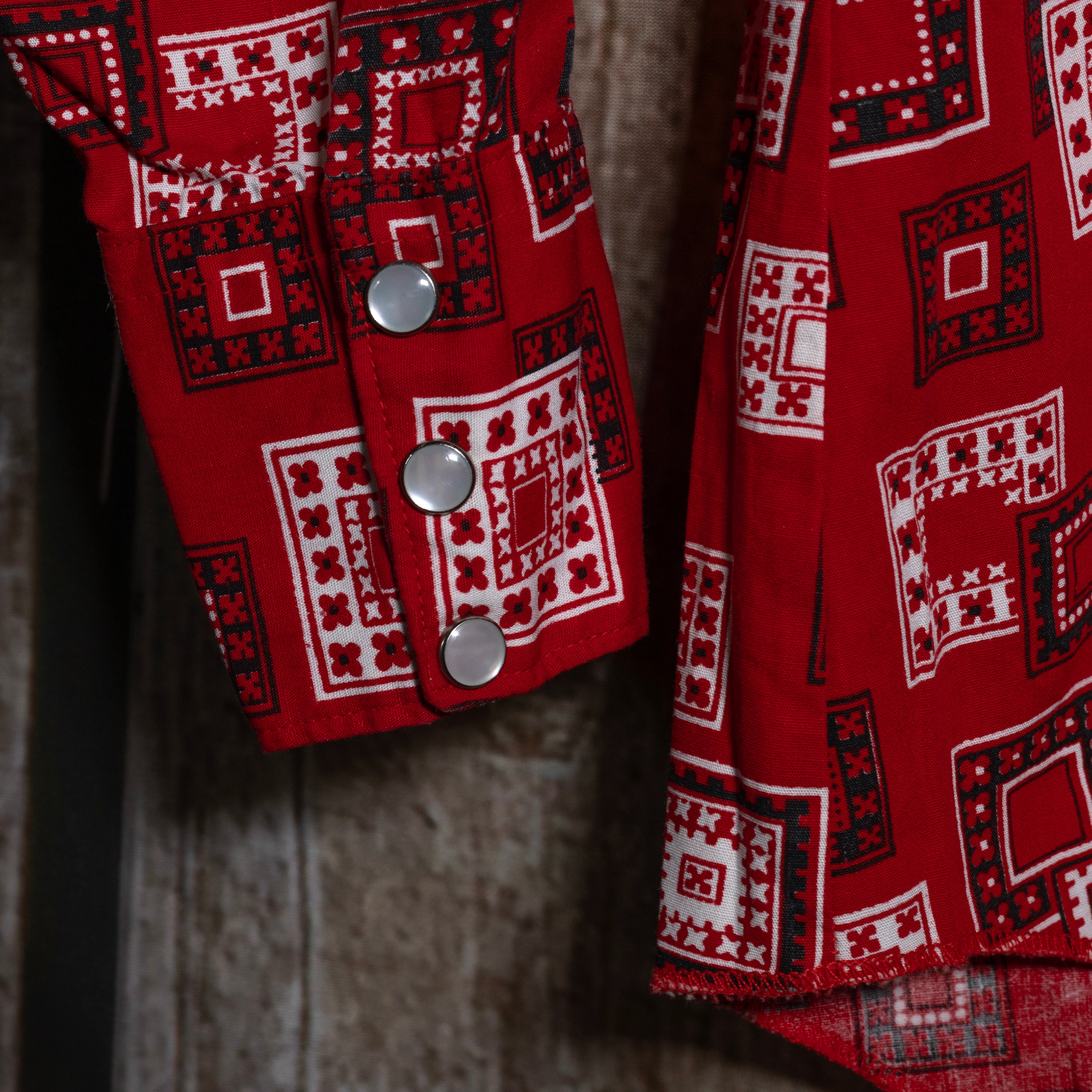 Vintage H Bar C California Ranchwear Bandana Design Print Western Shirt M