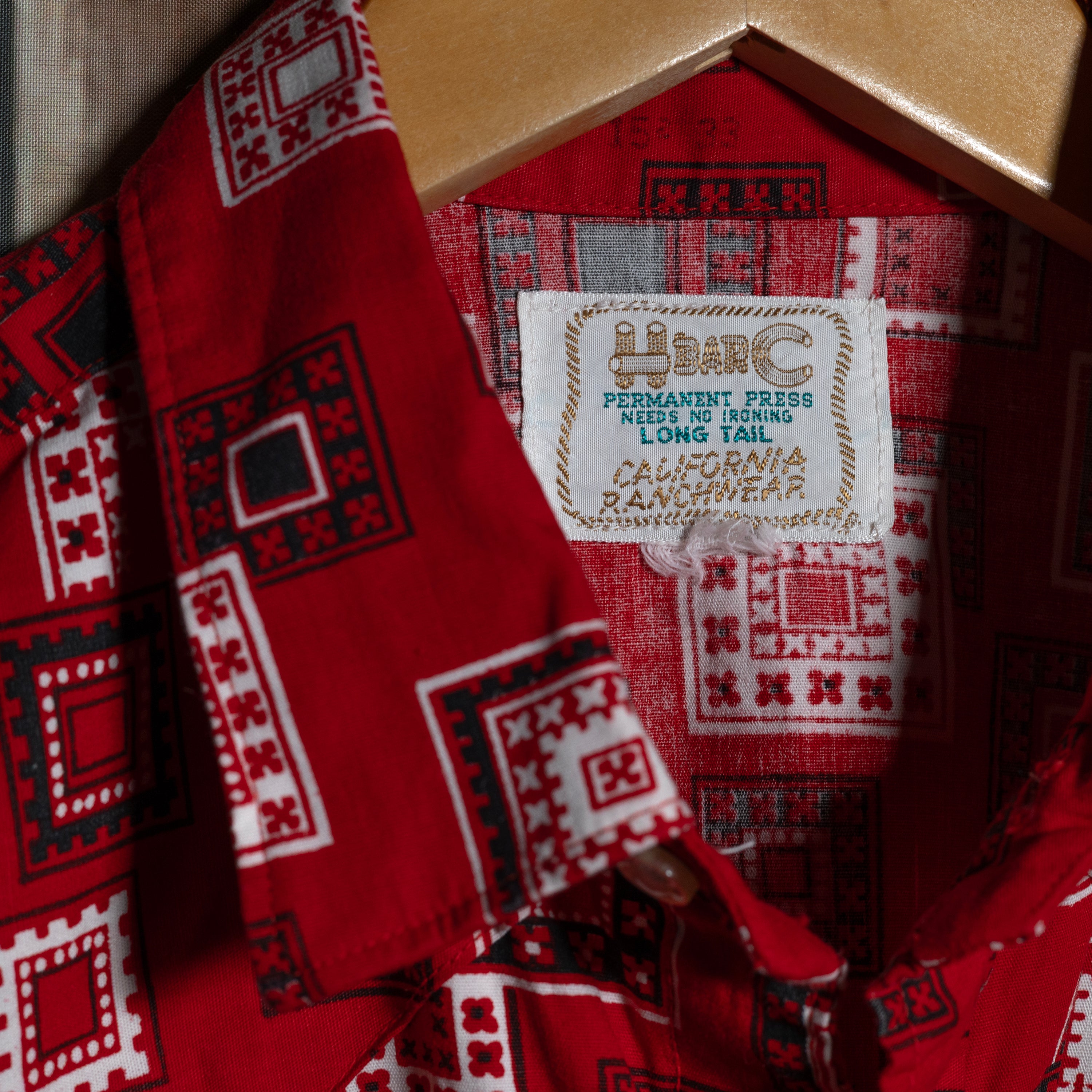 Vintage H Bar C California Ranchwear Bandana Design Print Western Shirt M