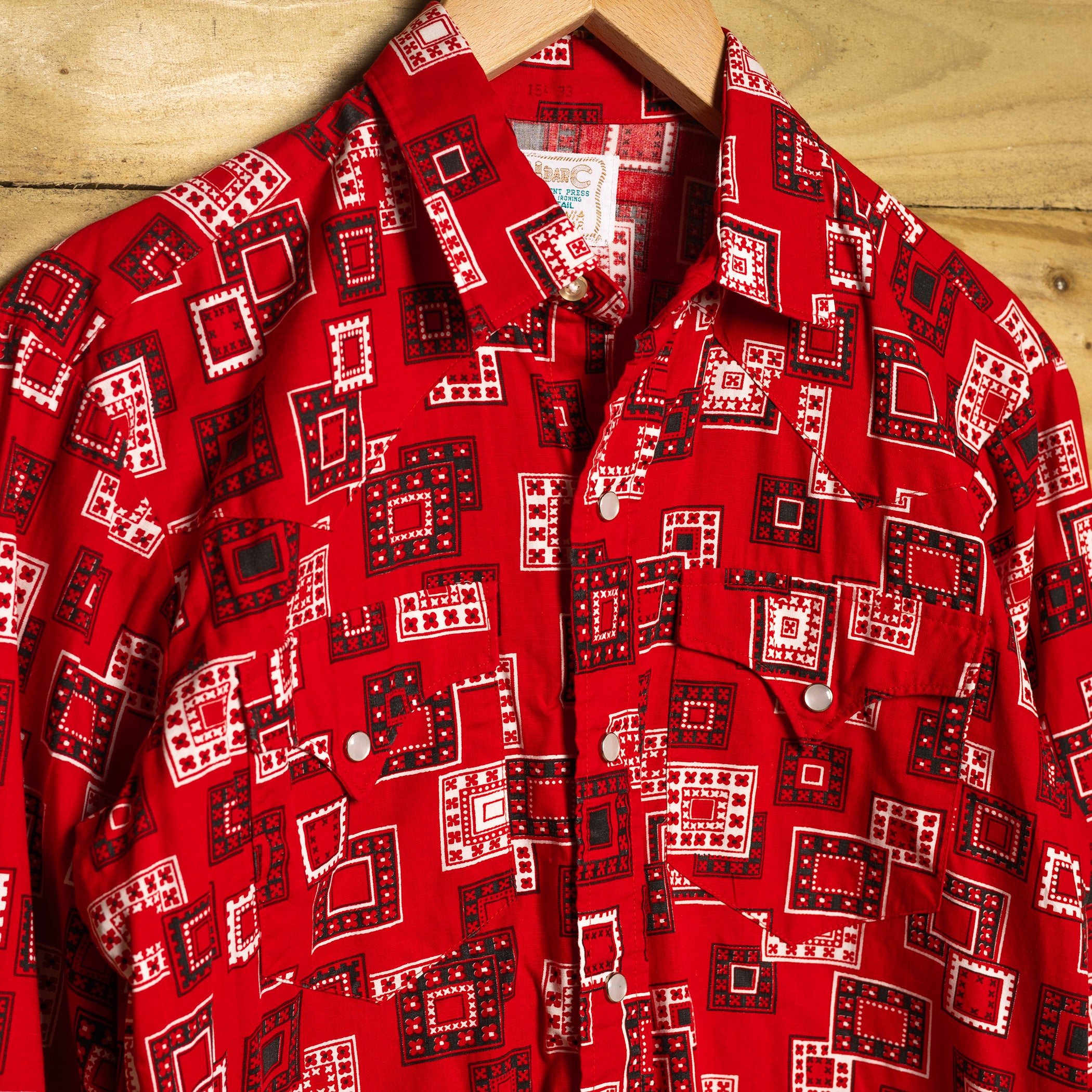 Vintage H Bar C California Ranchwear Bandana Print Western Shirt - Pearl Snaps - Size M