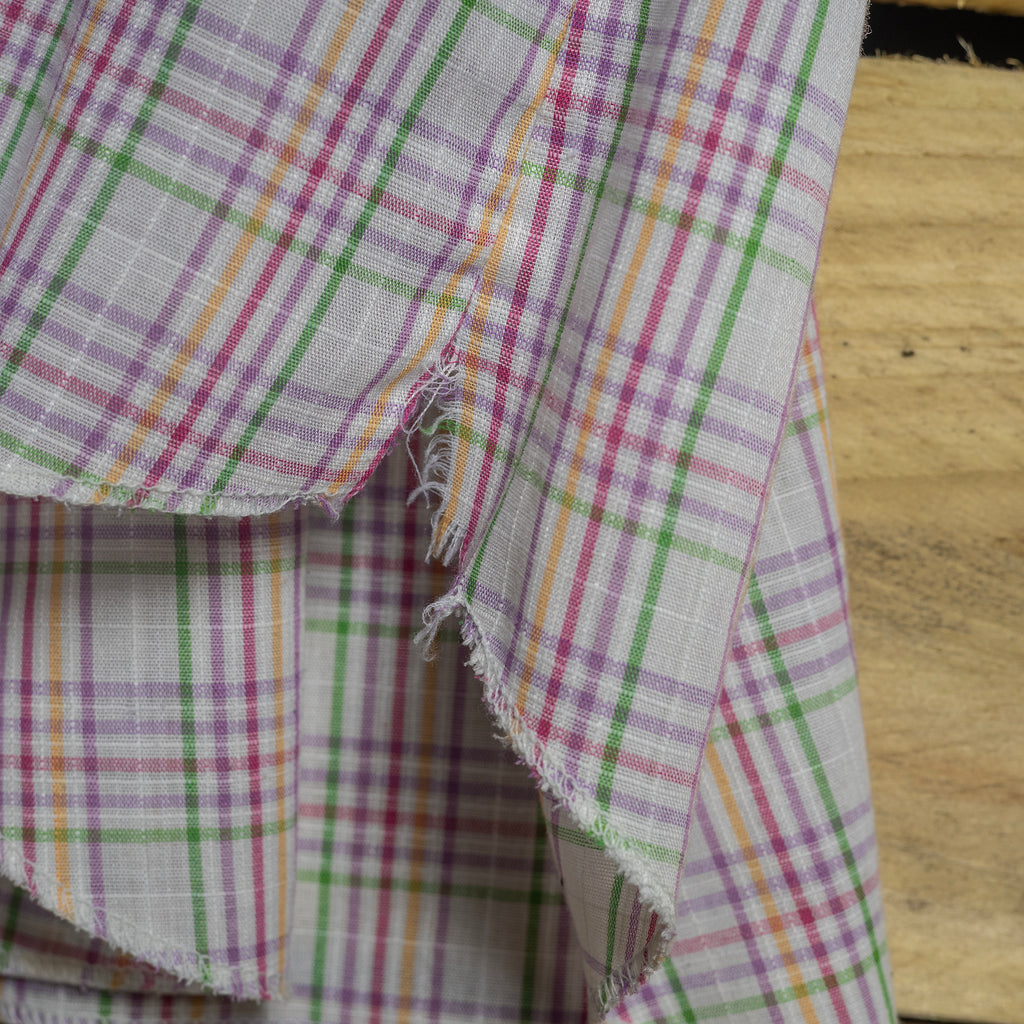 Vintage H Bar C California Ranchwear Striped Pearl Snap Longtail Shirt – Size L–XL