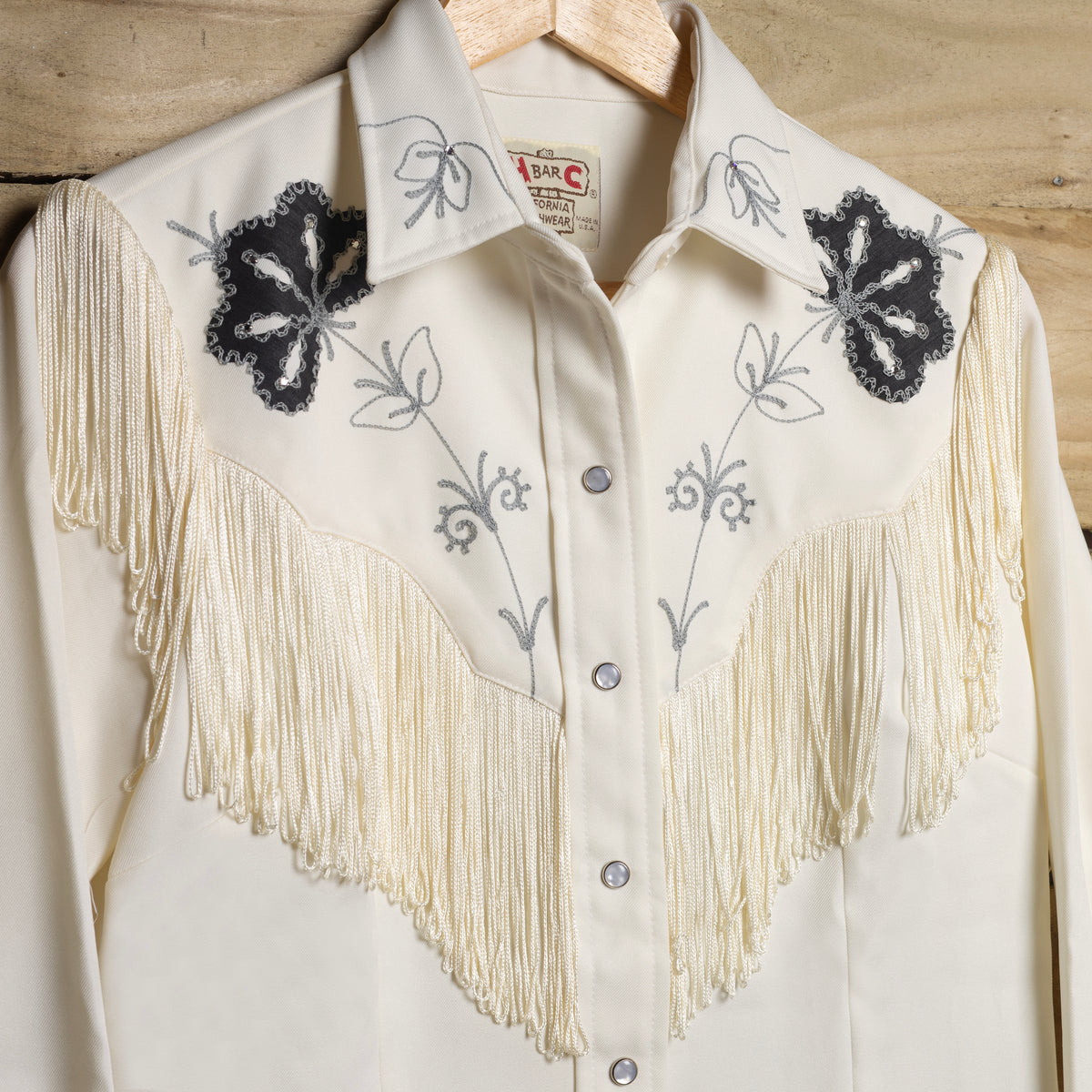 Vintage H Bar C Women's White Taos Pearl Snap Western Shirt – Size 36