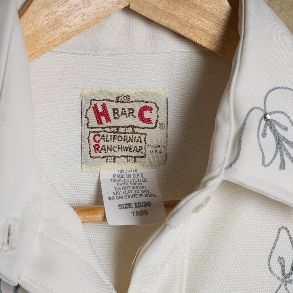 Vintage H Bar C Women's White Taos Pearl Snap Western Shirt – Size 36