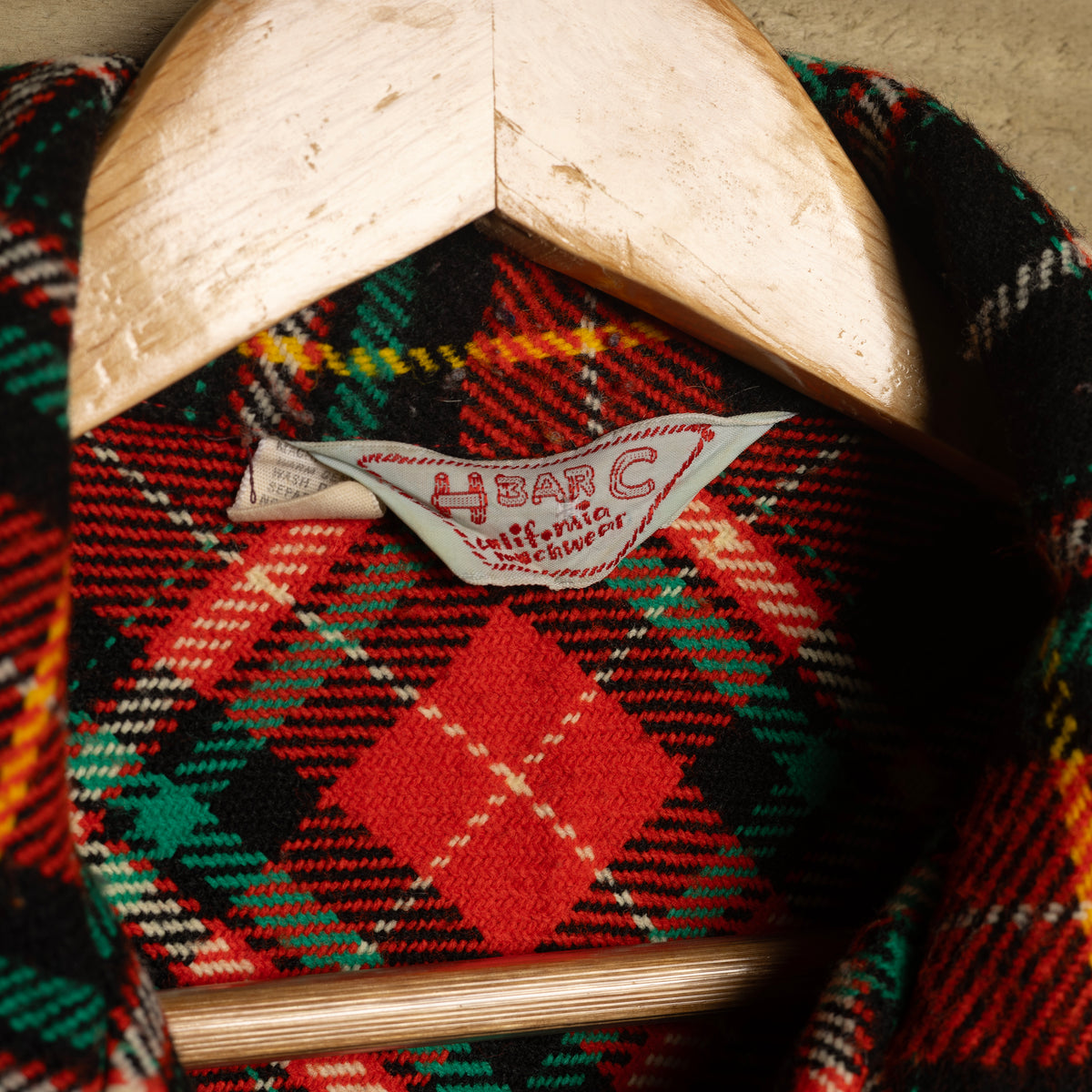Vintage H Bar C Women's Checked Wool Western Shirt – Size 38