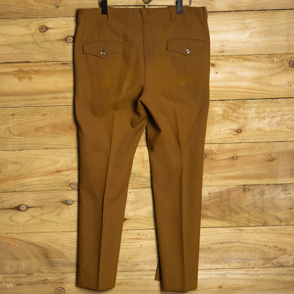 Vintage H Bar C California Ranchwear Brown Western Cut Cowboy Pants - W34 L27