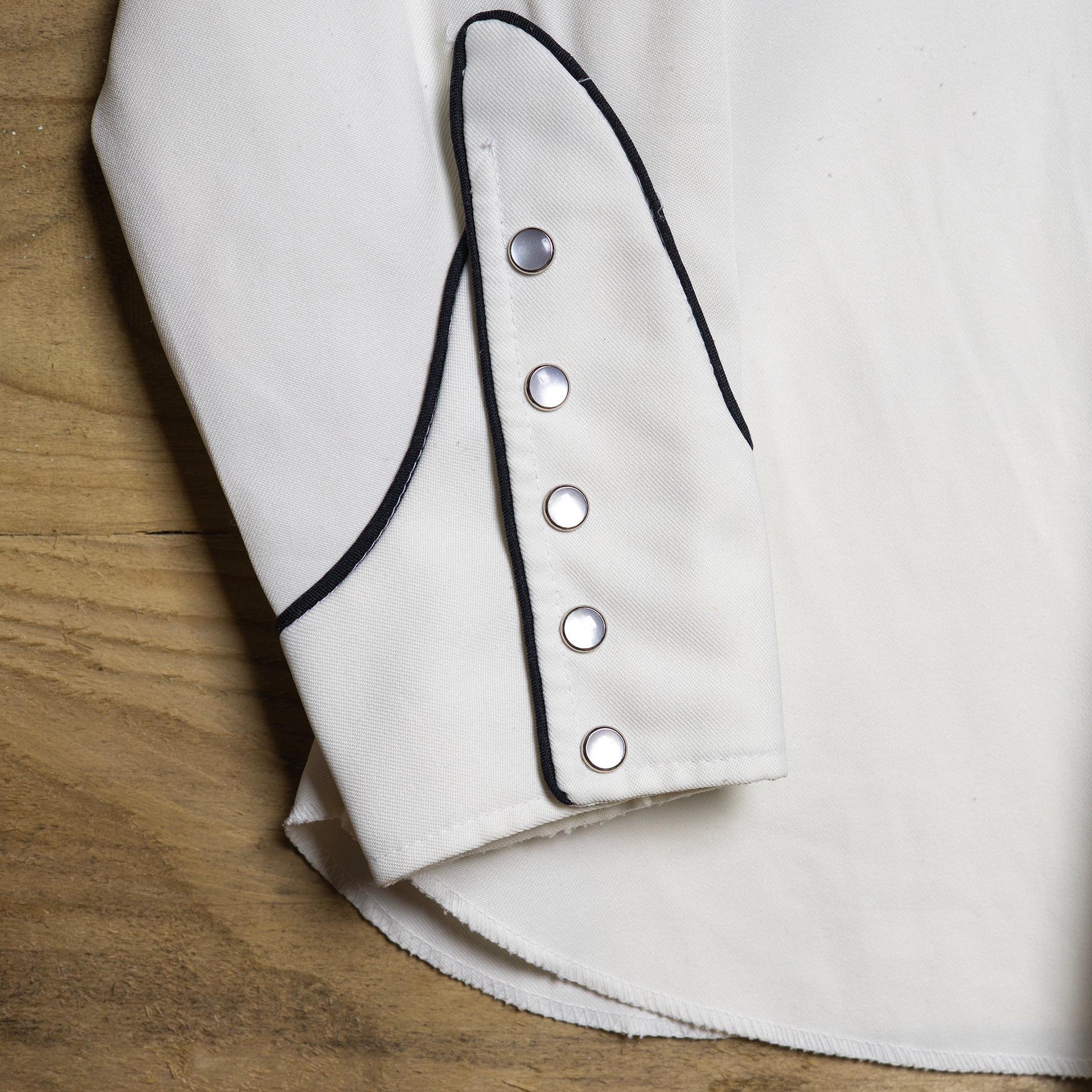 Vintage H Bar C California Ranchwear White Embroidered Western Shirt L